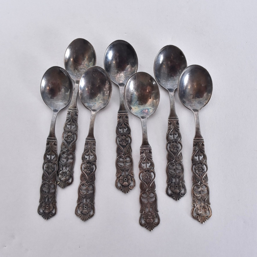 KAFFESKEDAR, 7 st, silver.