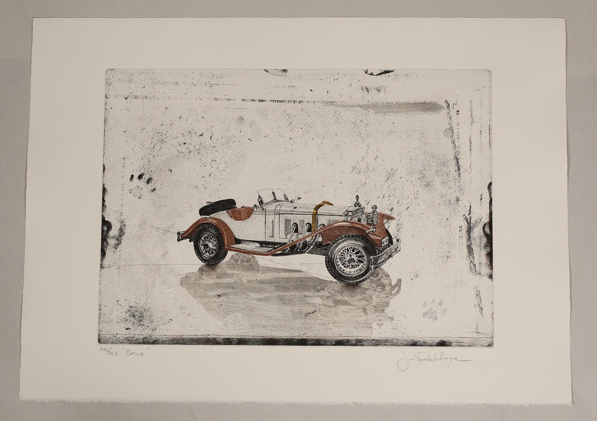 JAN DAHLGREN. Färgetsning "Benz" numrerad146/167, signerad J Dahlgren.