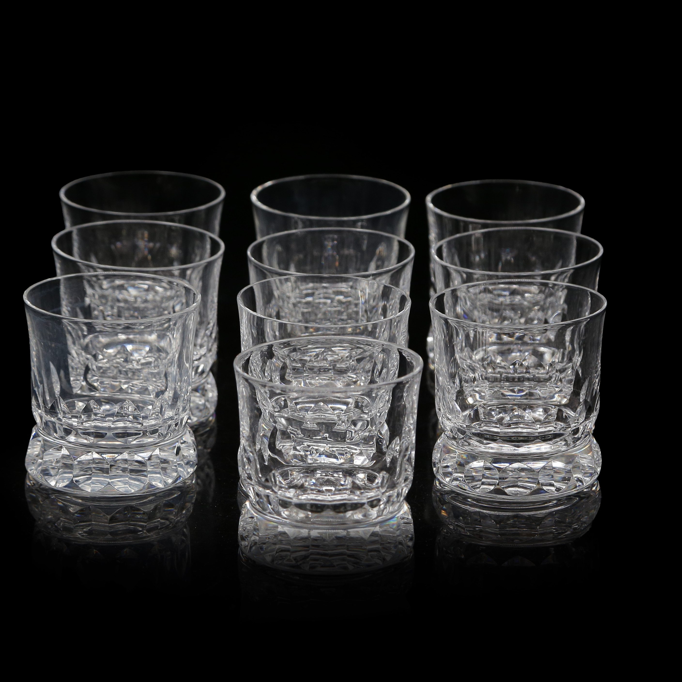 GÖRAN WÄRFF. WHISKYGLAS "PRINCE", 10 DELAR, KOSTA BODA, 1900-TAL.