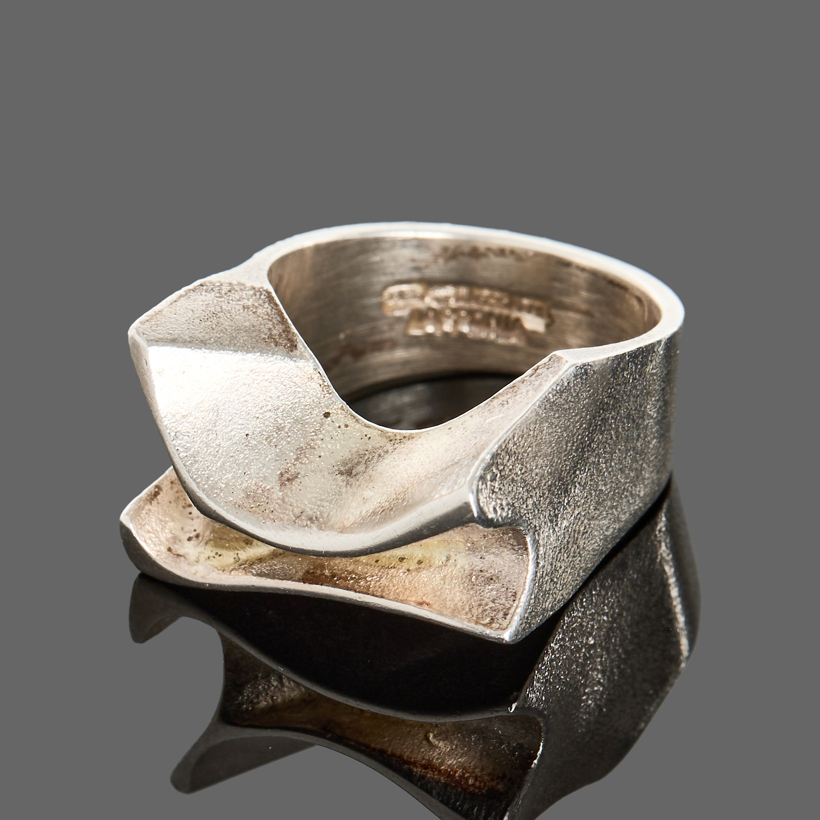 BJÖRN WECKSTRÖM (FINLAND, FÖDD 1935). Ring, ”Sirene", sterlingsilver, 1976, Laponia, Finland.