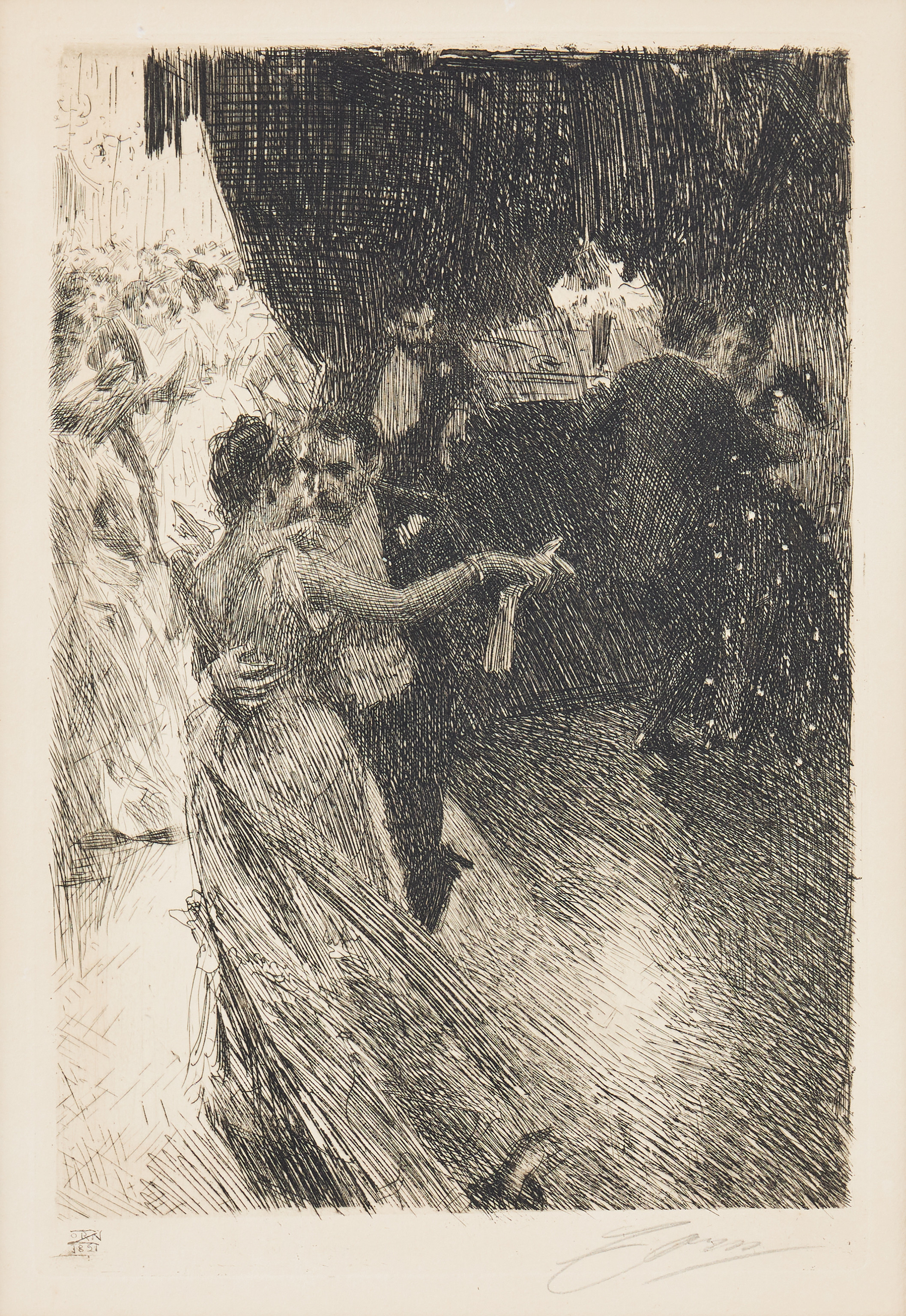 ANDERS ZORN. "Valsen".