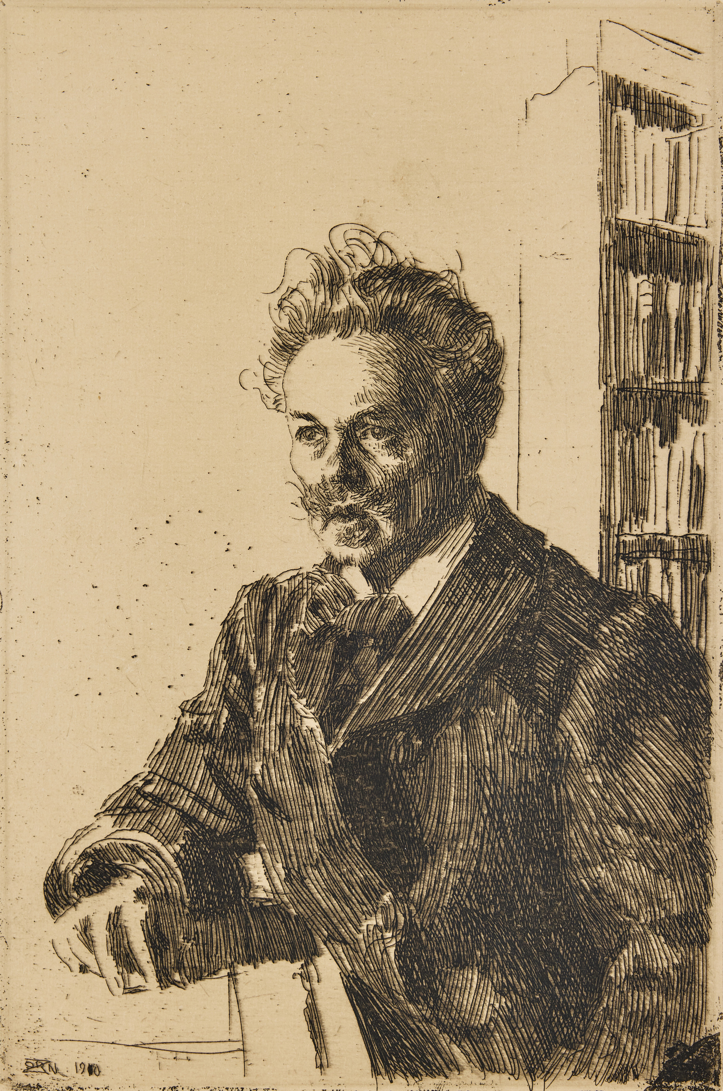 ANDERS ZORN. "August Strindberg".