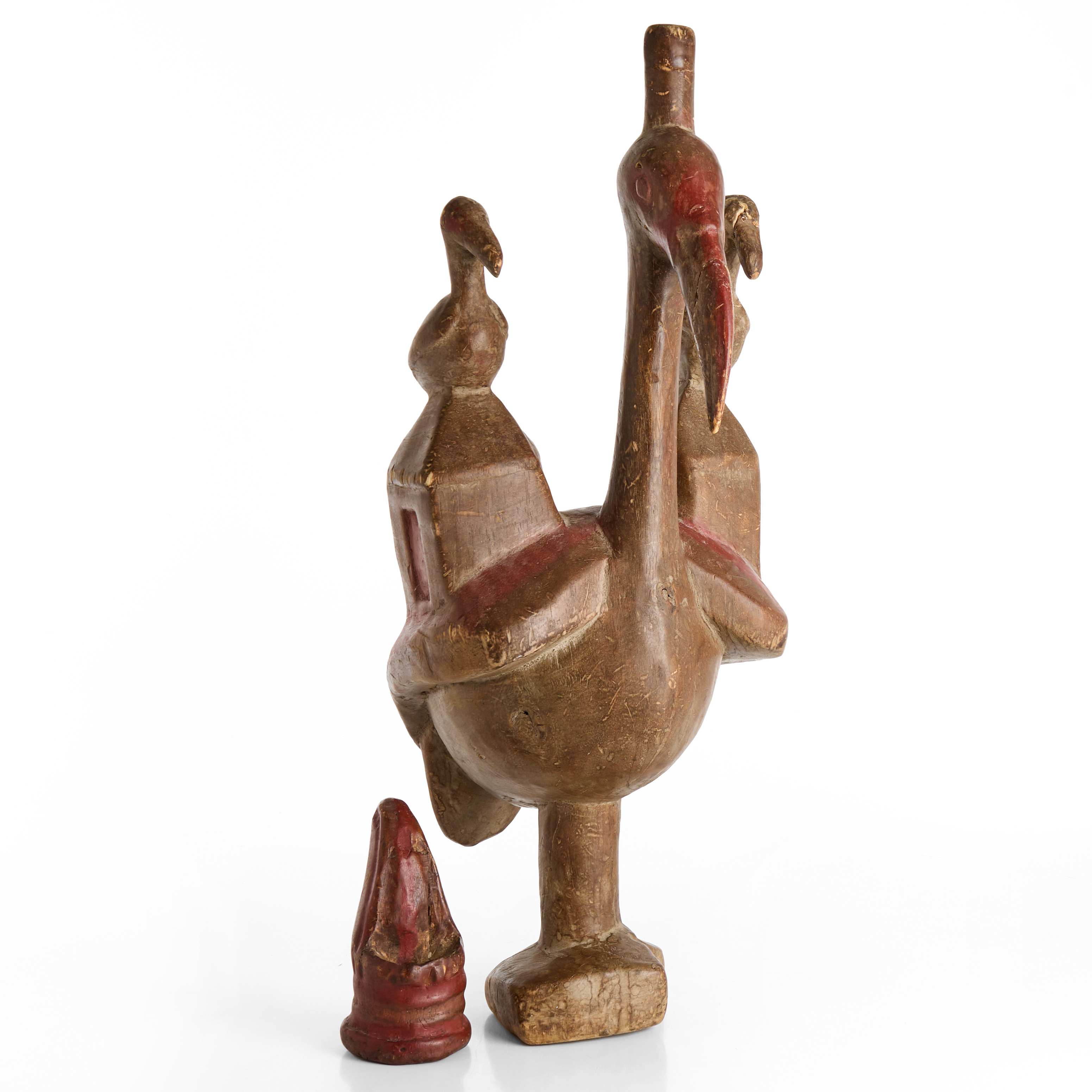 FÅGELSKULPTUR, väst-Afrika, 1960/70-tal.