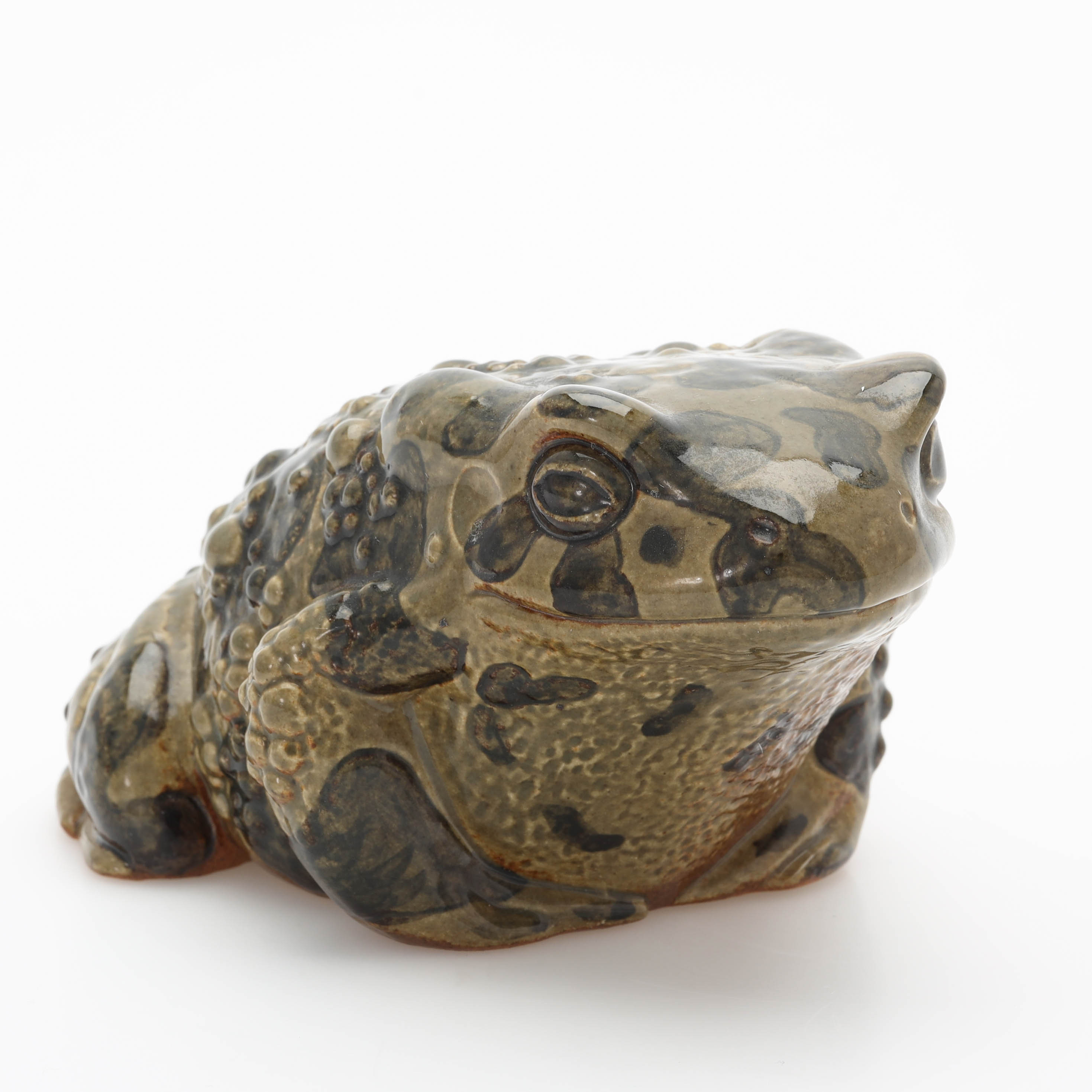 PAUL HOFF. Figurin, stengods, "Padda", för Nordiska kompaniet till förmån för WWF, Gustavsberg.