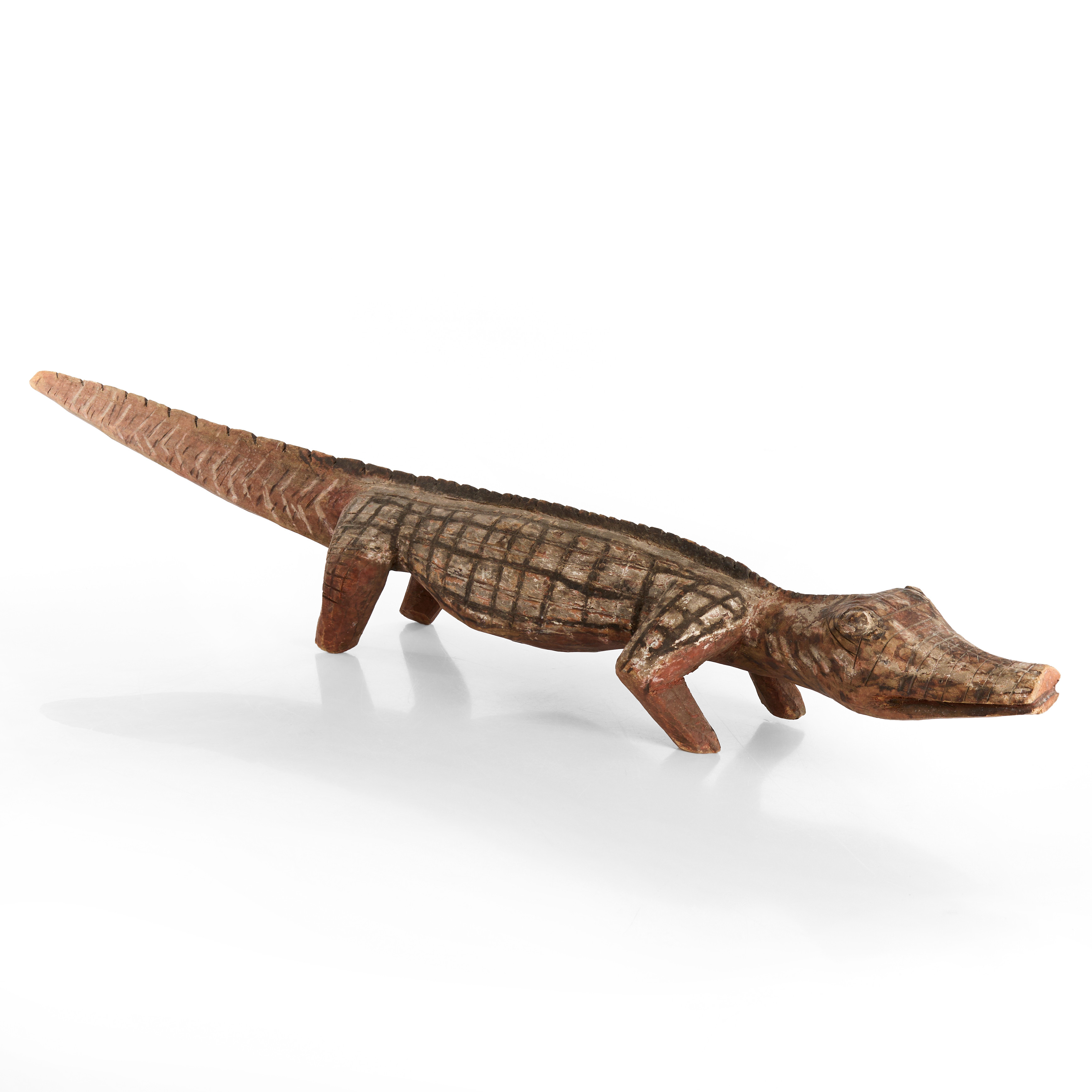 SKULPTUR, krokodil, väst-Afrika, troligen Bobo/Bwa, Burkina Faso, 1960-tal.
