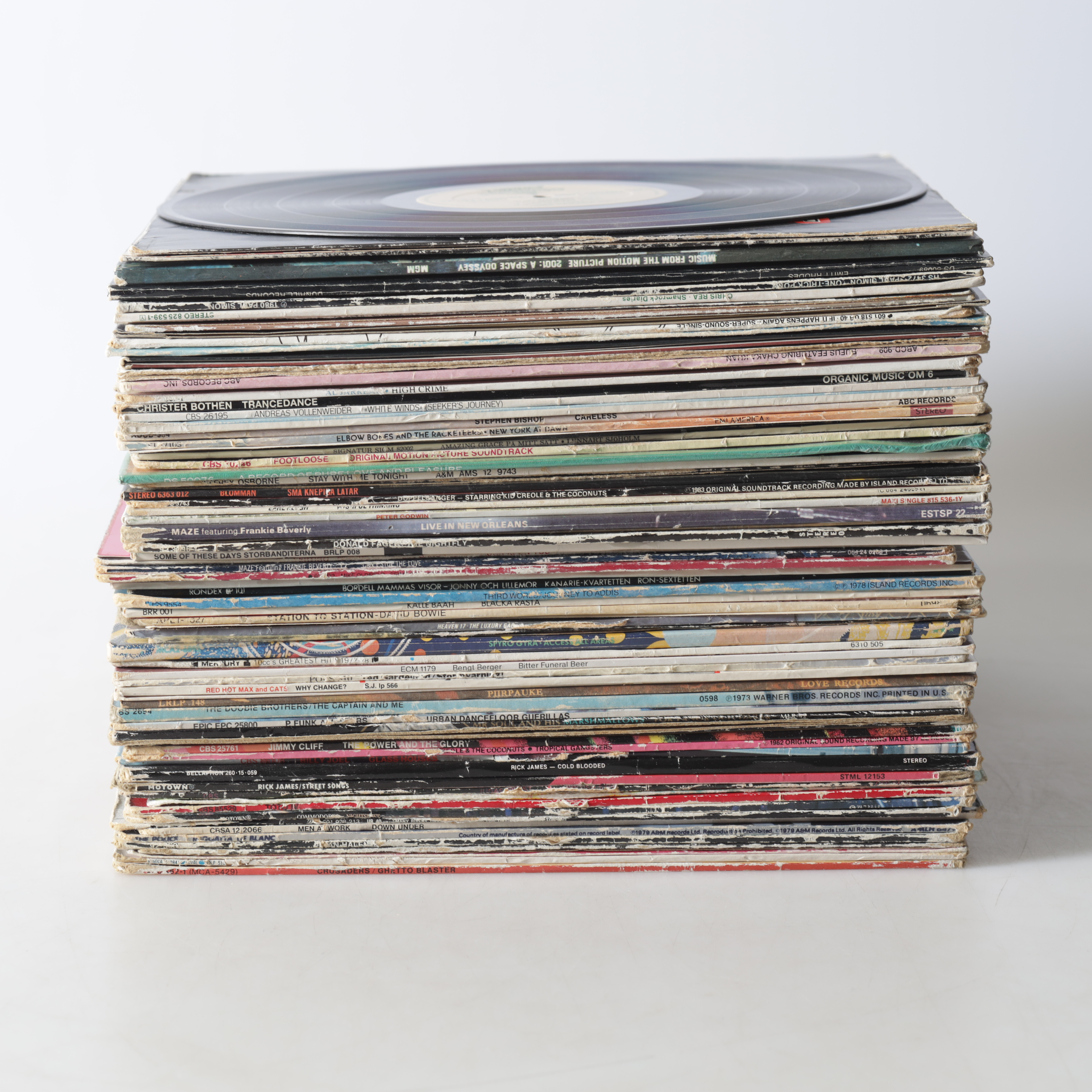 VINYLSKIVOR, ca 70 st, blandade artister.