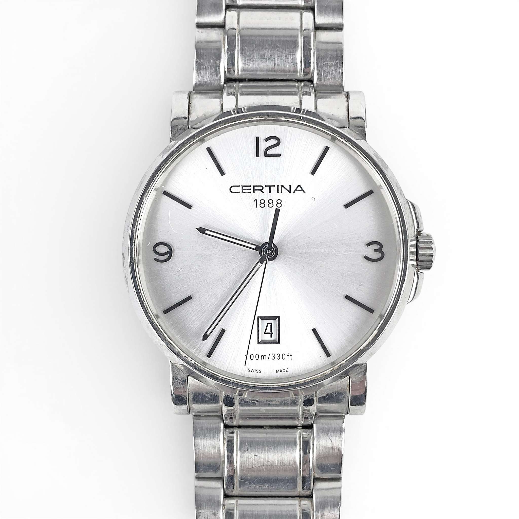 ARMBANDSUR, Certina 1888, DS Caimano, 100 m/330 ft, quartz, 2000-tal, stål.