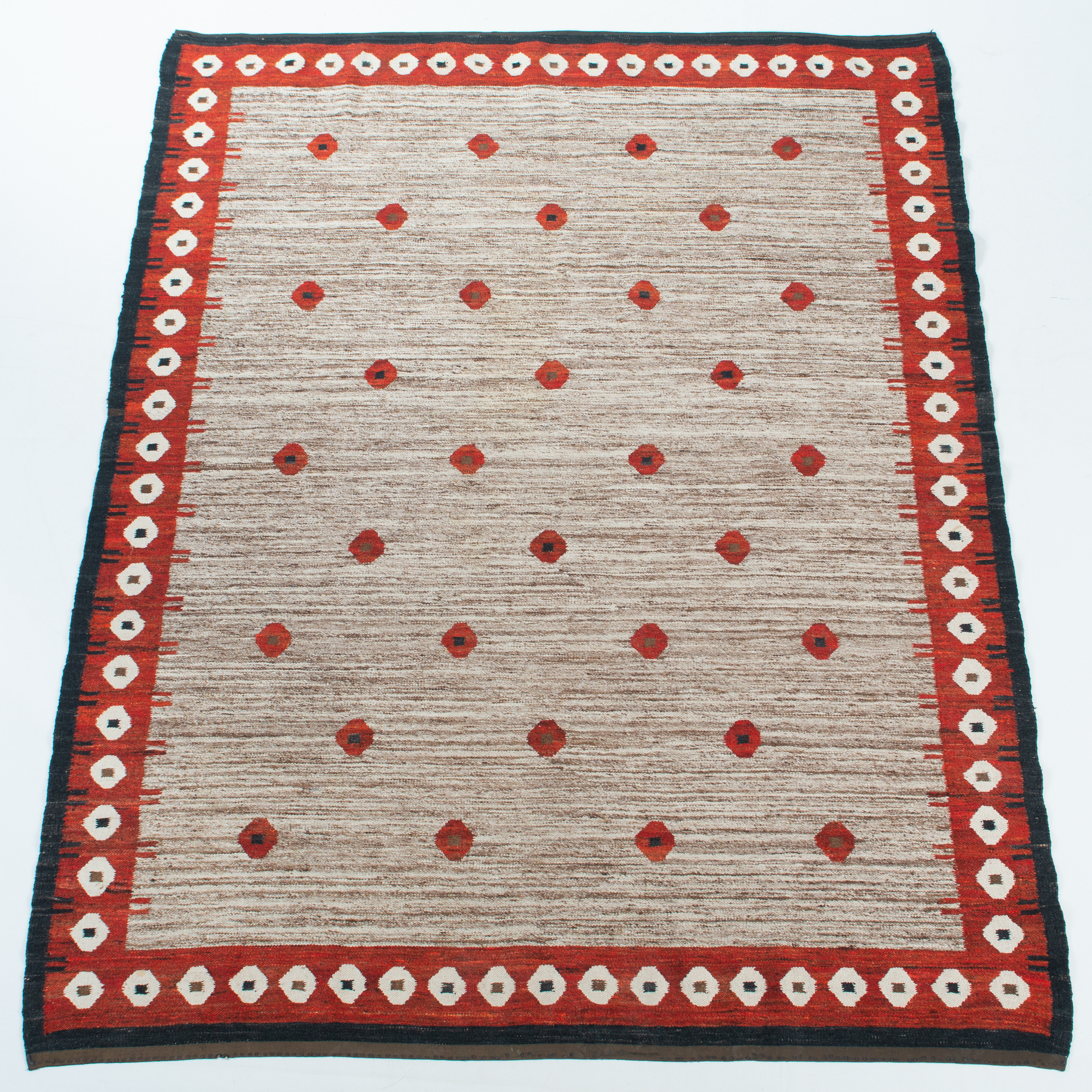 MATTA, flatvävd, 1900-talets mitt. 168 x 210 cm.