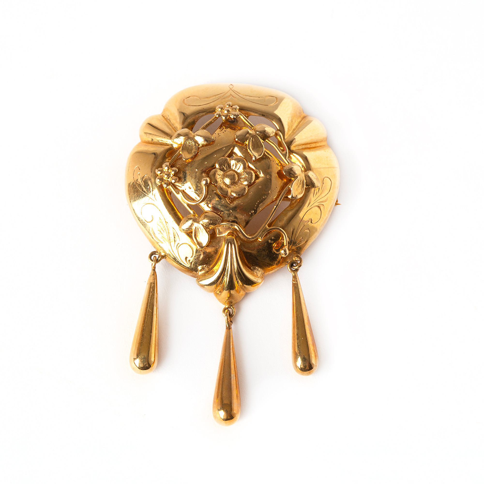 BROSCH, 18k guld, Stockholm, 1947.
