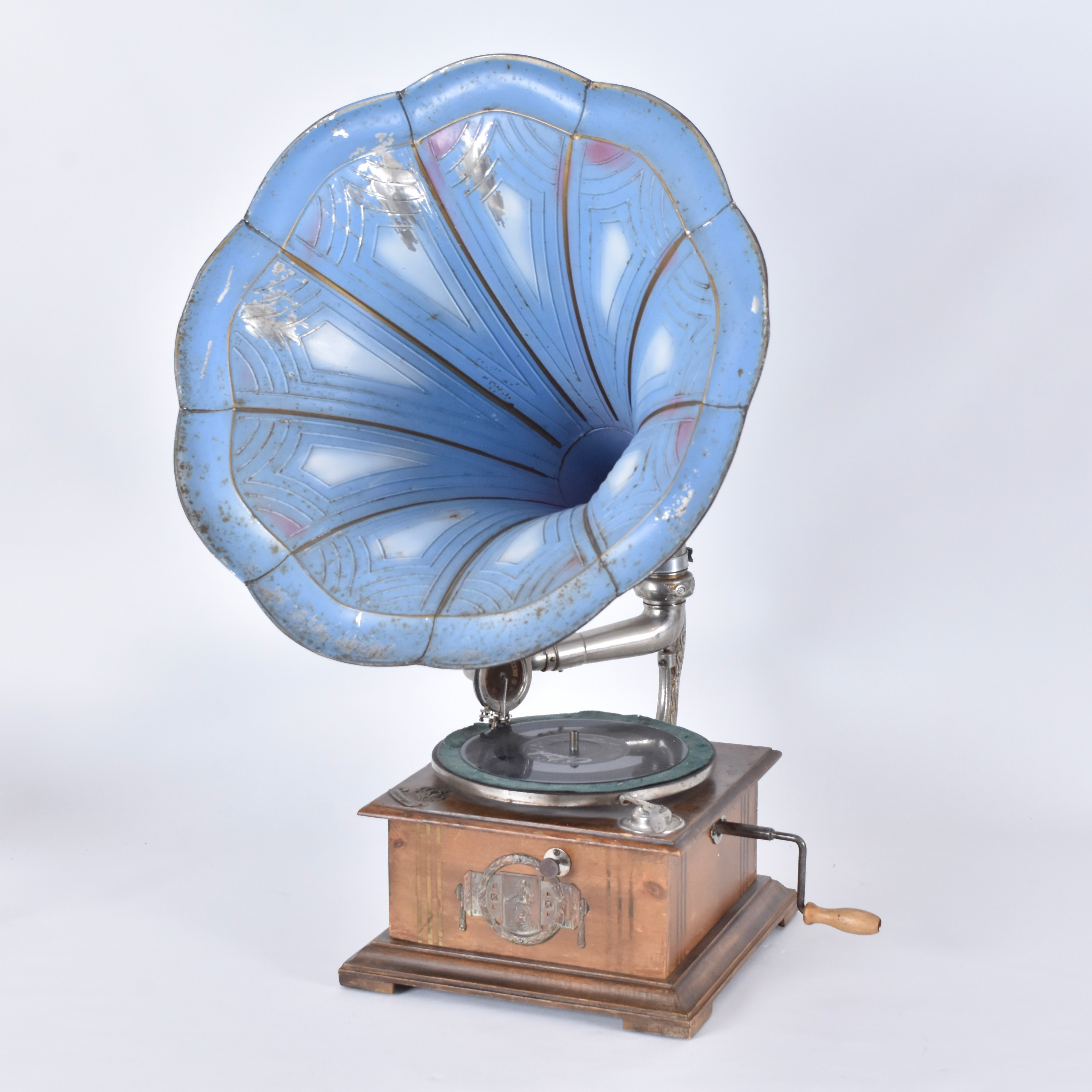 TRATTGRAMOFON, Kronophon, tidigt 1900-tal.