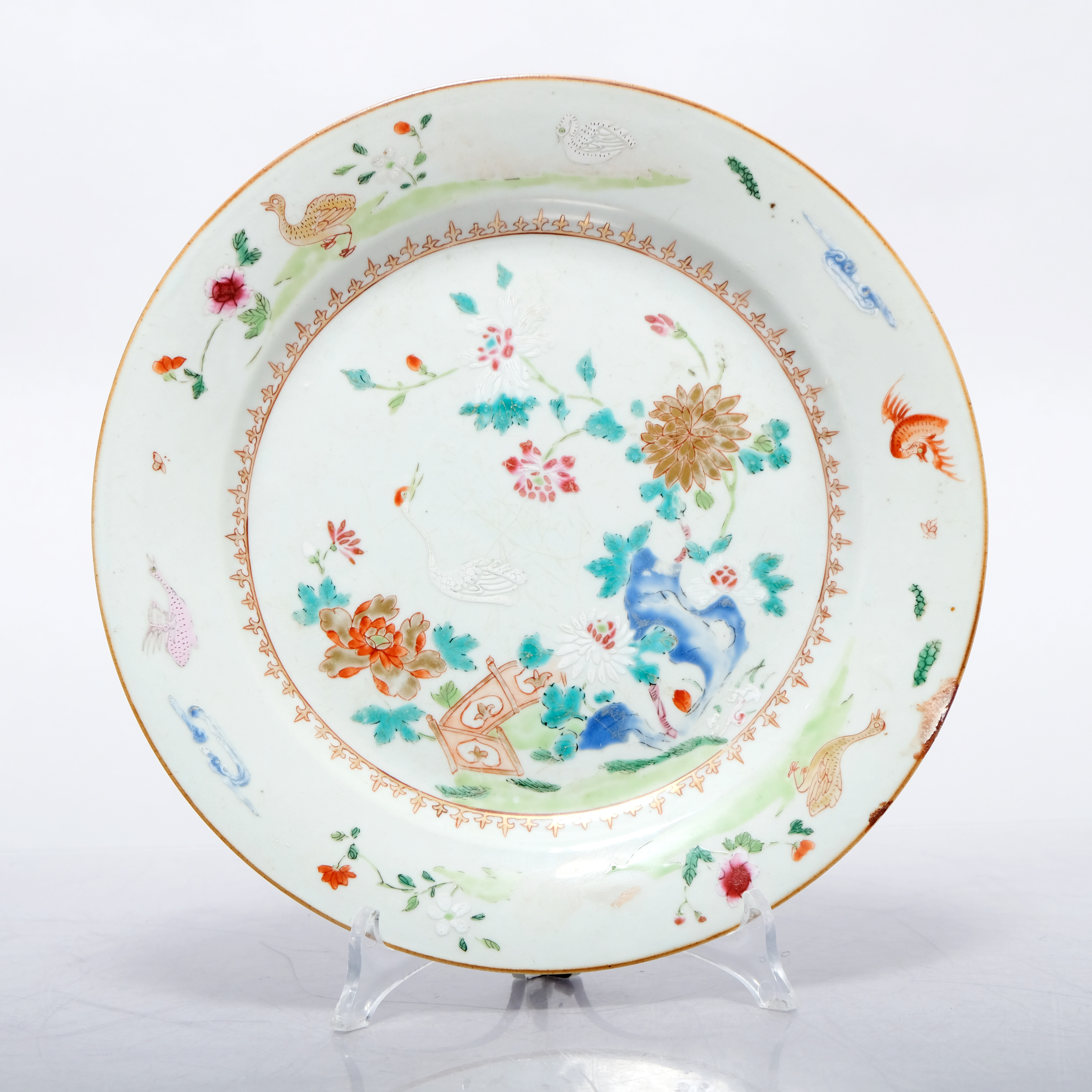 TALLRIK, Porslin, Qianlong, Kina, 1736-1795.
