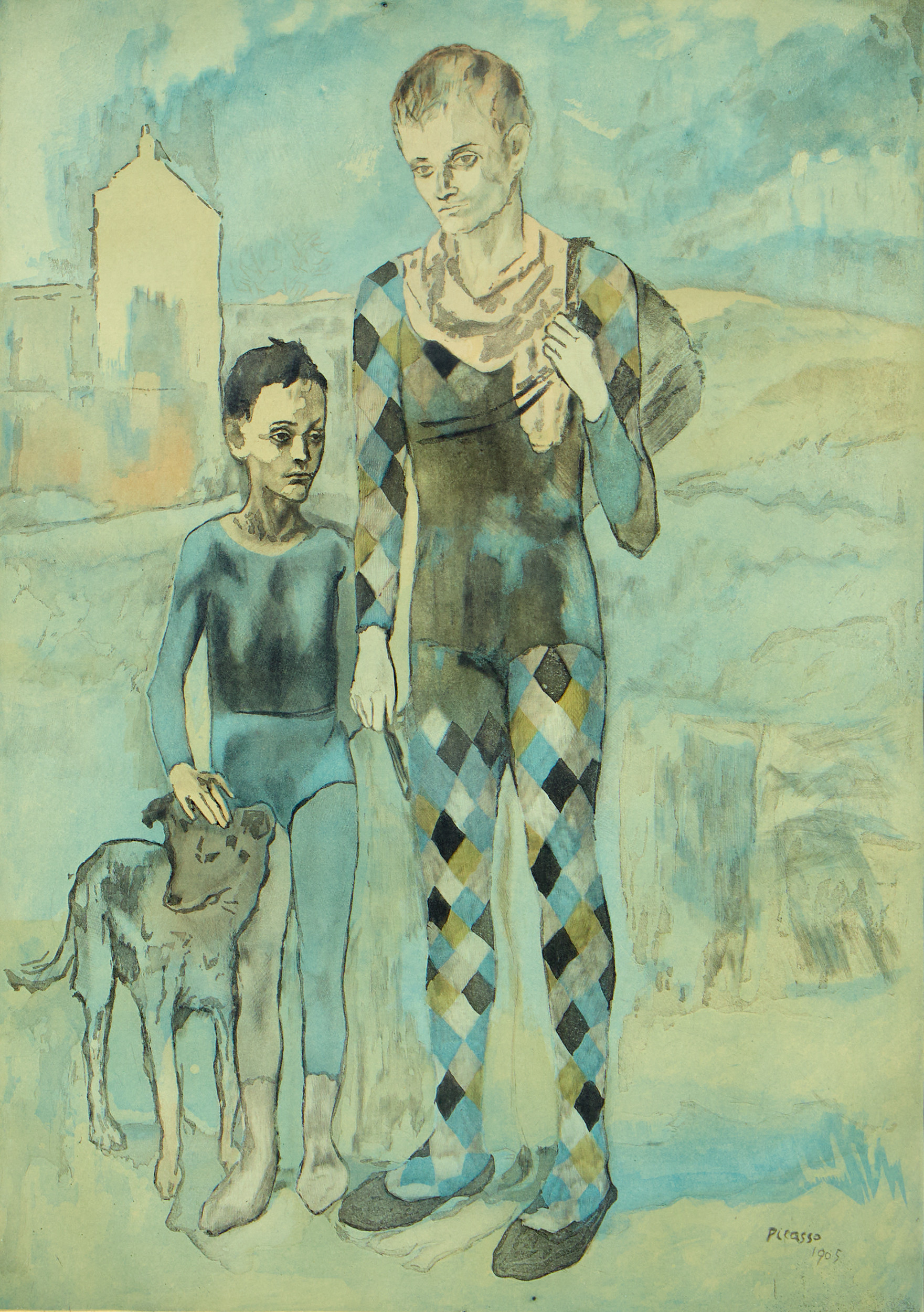 PABLO PICASSO. EFTER. "Les Saltimbanques".