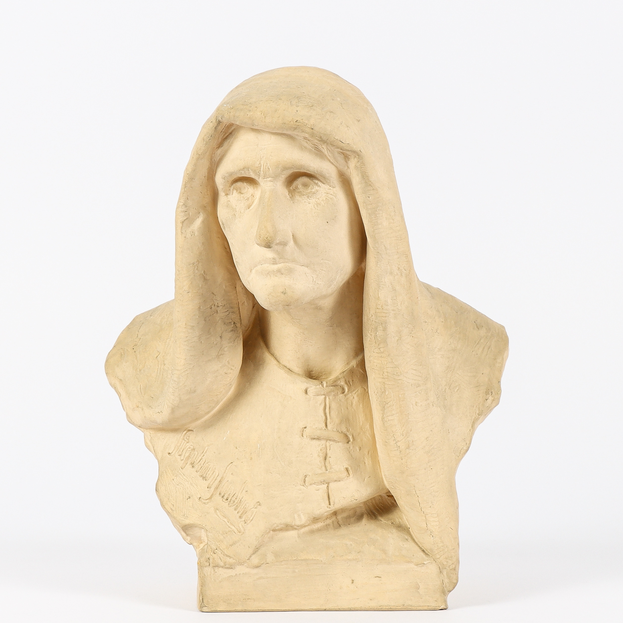STEPHAN SINDING. Dante, signerad, terracotta.
