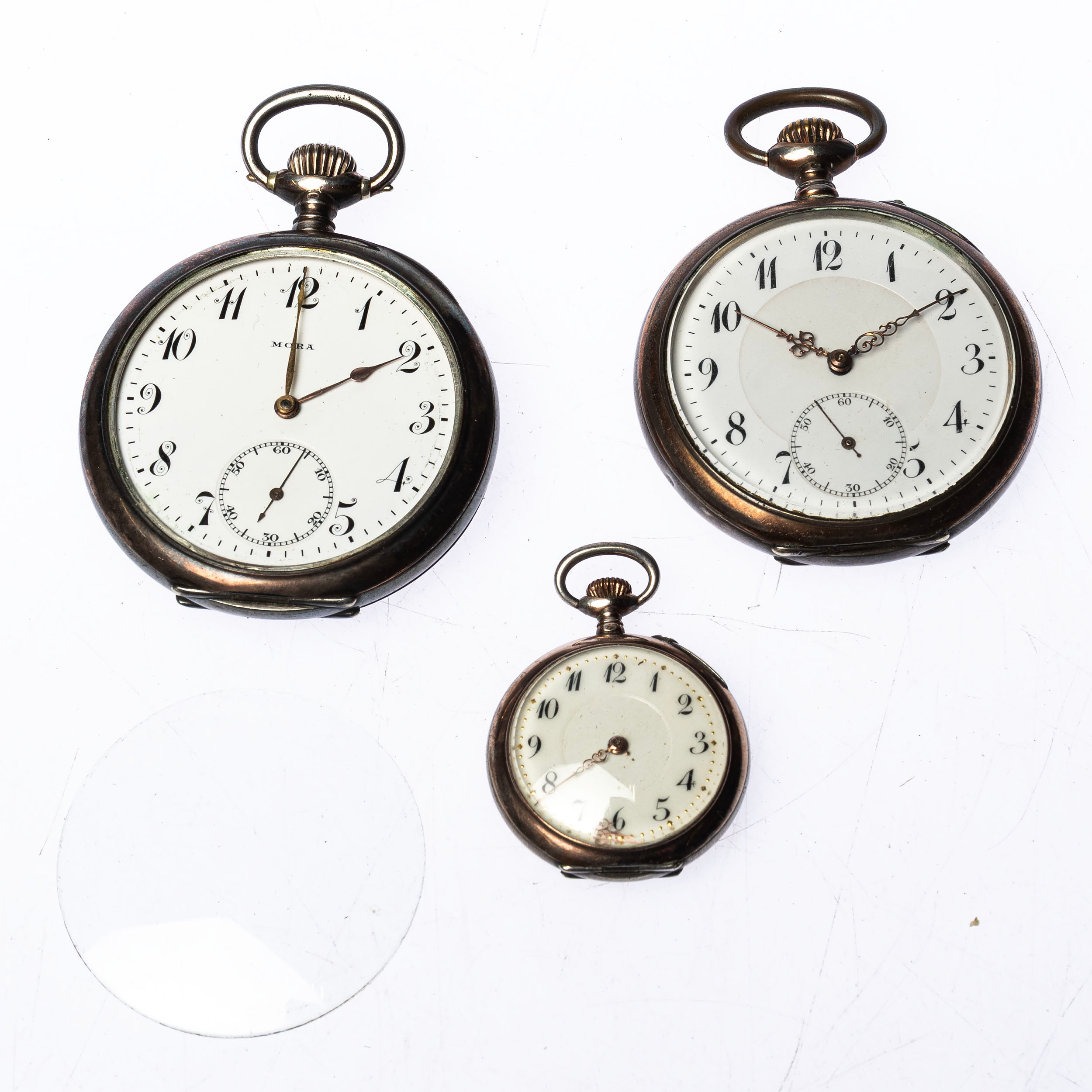 FICKUR / MORMORSUR, 3 delar bl.a Mora, silver.