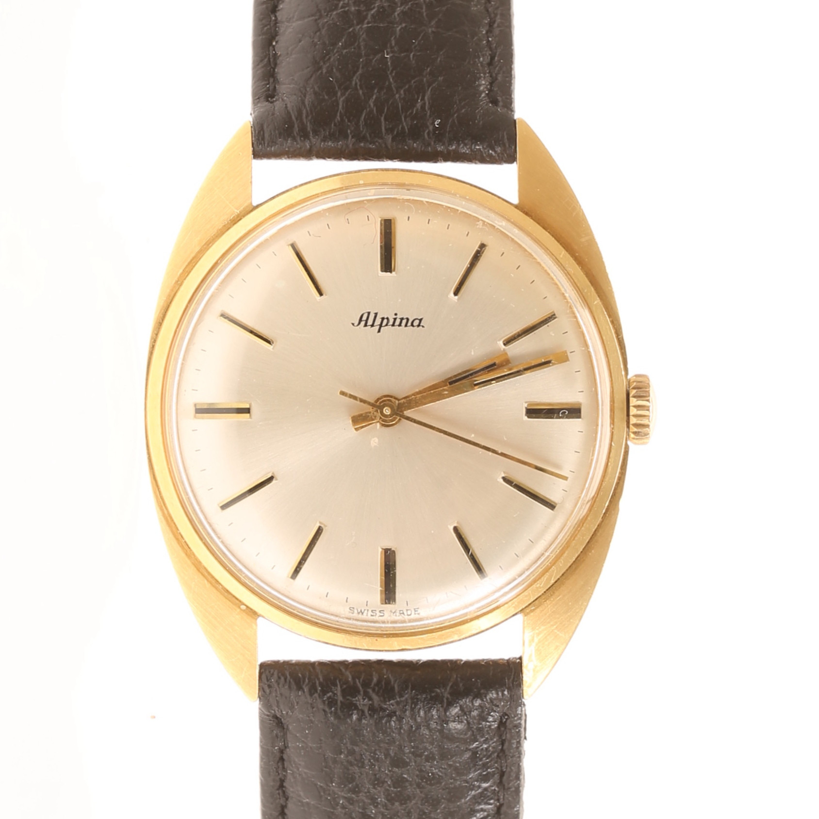 HERRARMBANDUR, Alpina, 18 k guld.