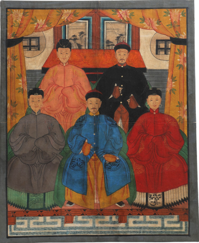 ANFADERSPORTRÄTT, Kina, 1800/1900-tal.