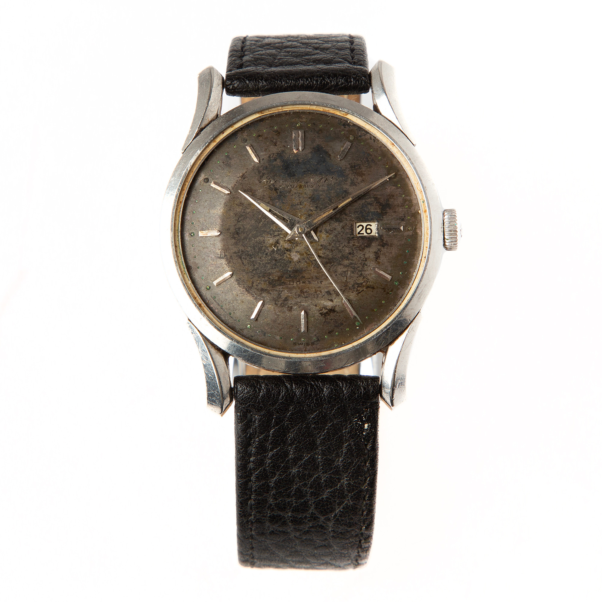 IWC, armbandsur, 35 mm, stål, 1950-tal.
