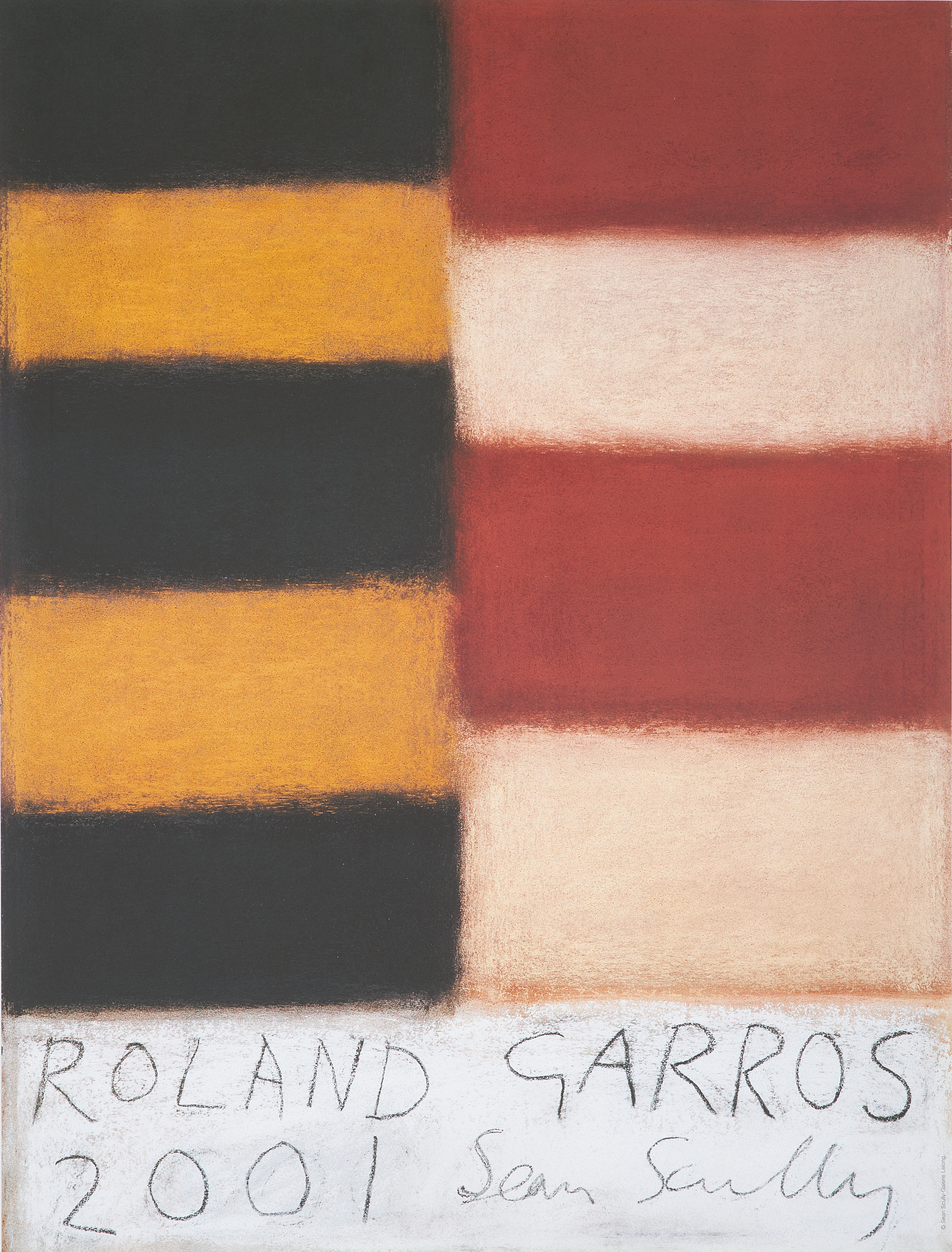 SEAN SCULLY, "Roland Garros 2001", Galleri Lelong.