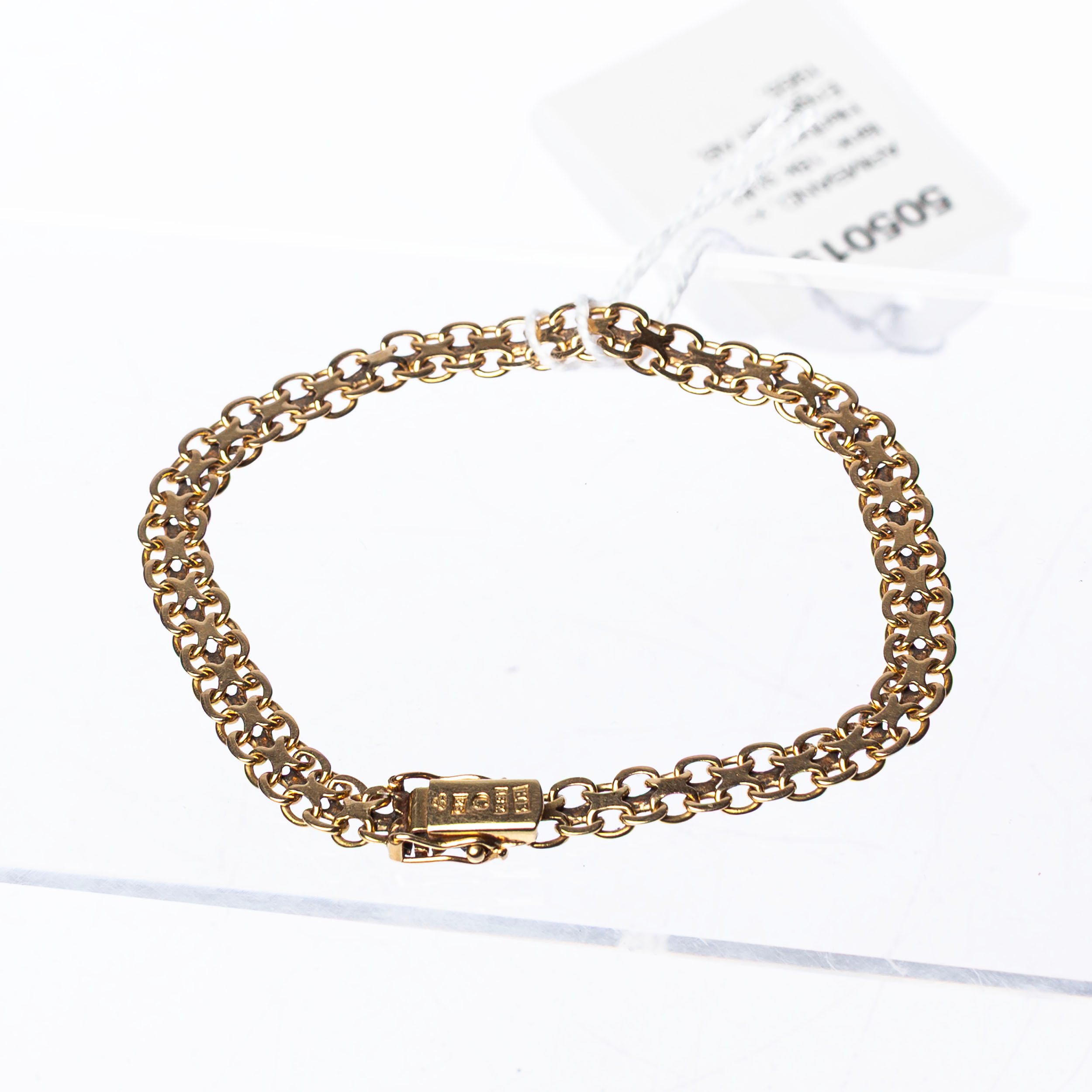 ARMBAND, x-länk, 18k guld, Heribert Engelbert AB, 1955.