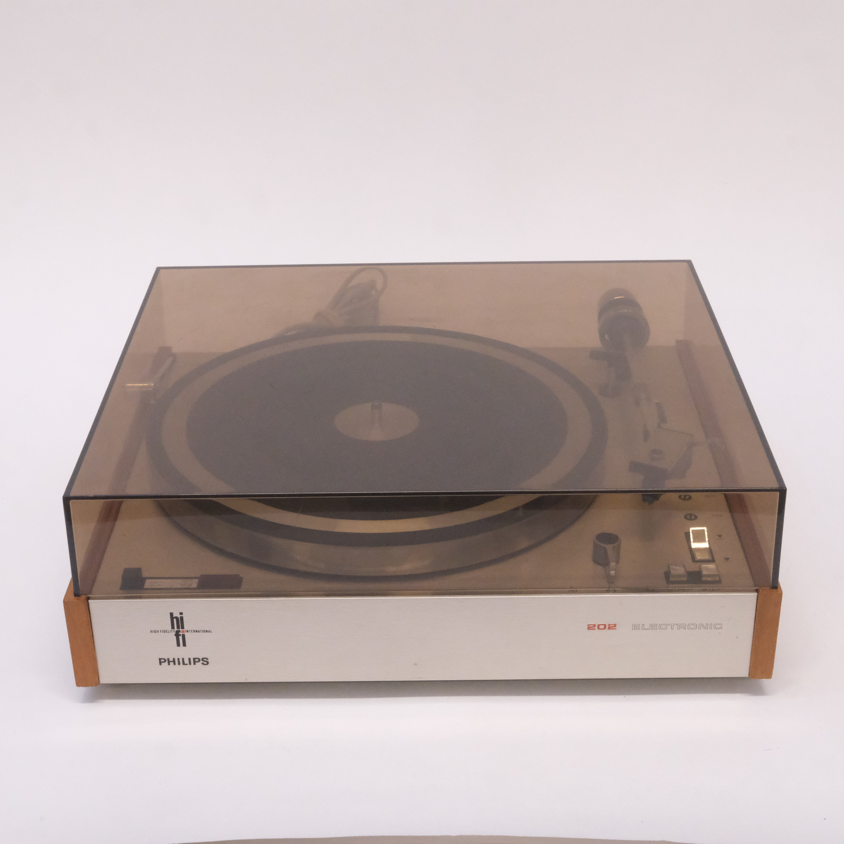 PHILIPS. SKIVSPELARE. MODELL 202 ELECTRONIC. 1960/70-TAL.