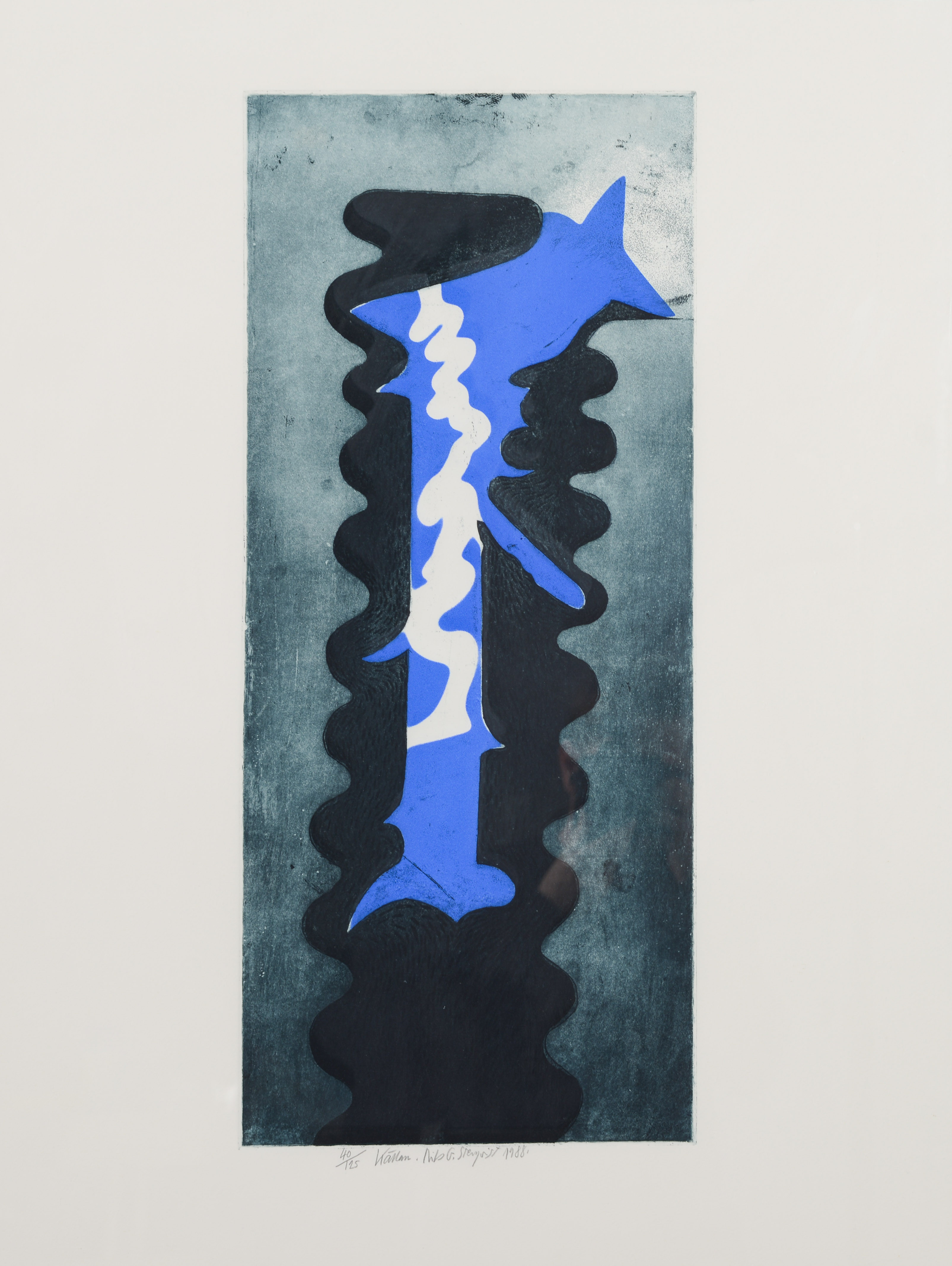NILS STENQVIST. "Källan", färgetsning, signerad samt numrerad 40/125.