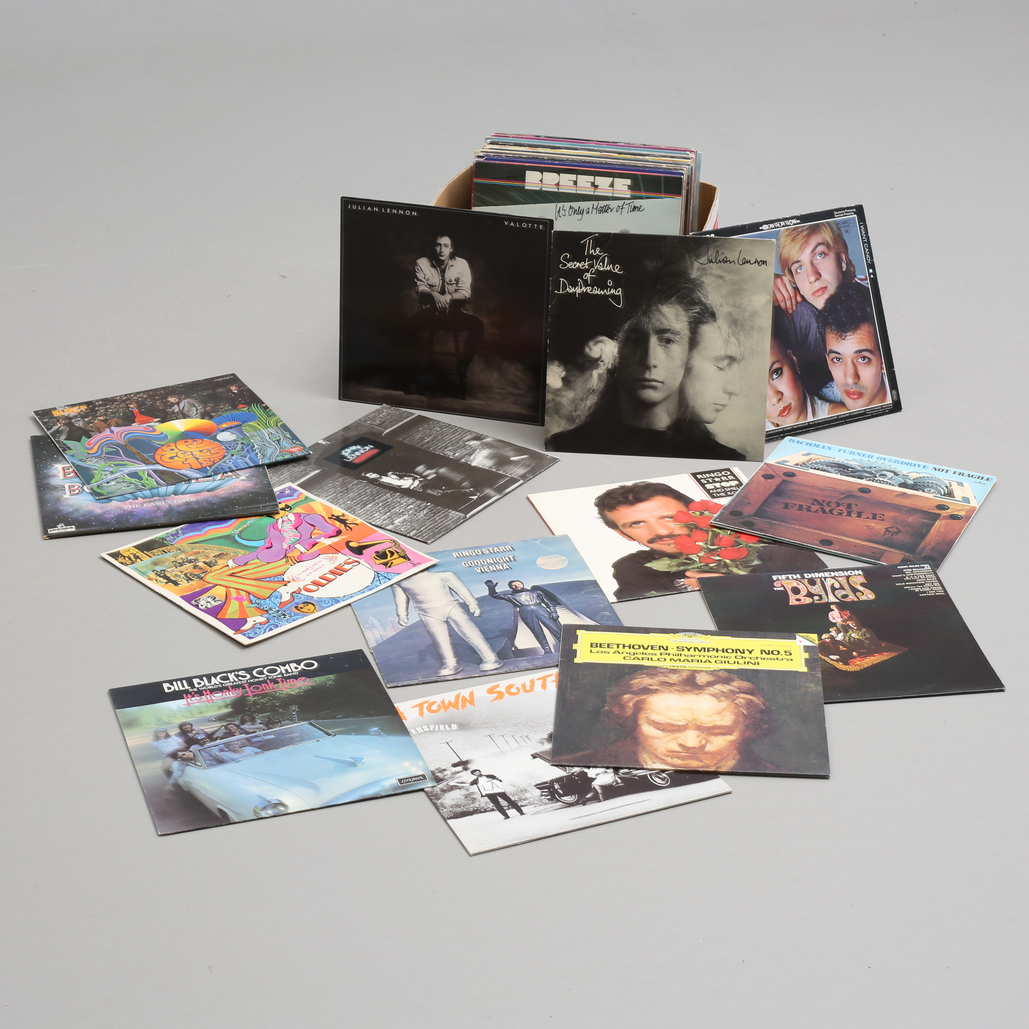 VINYLSKIVOR 50 st, rock / pop mm.