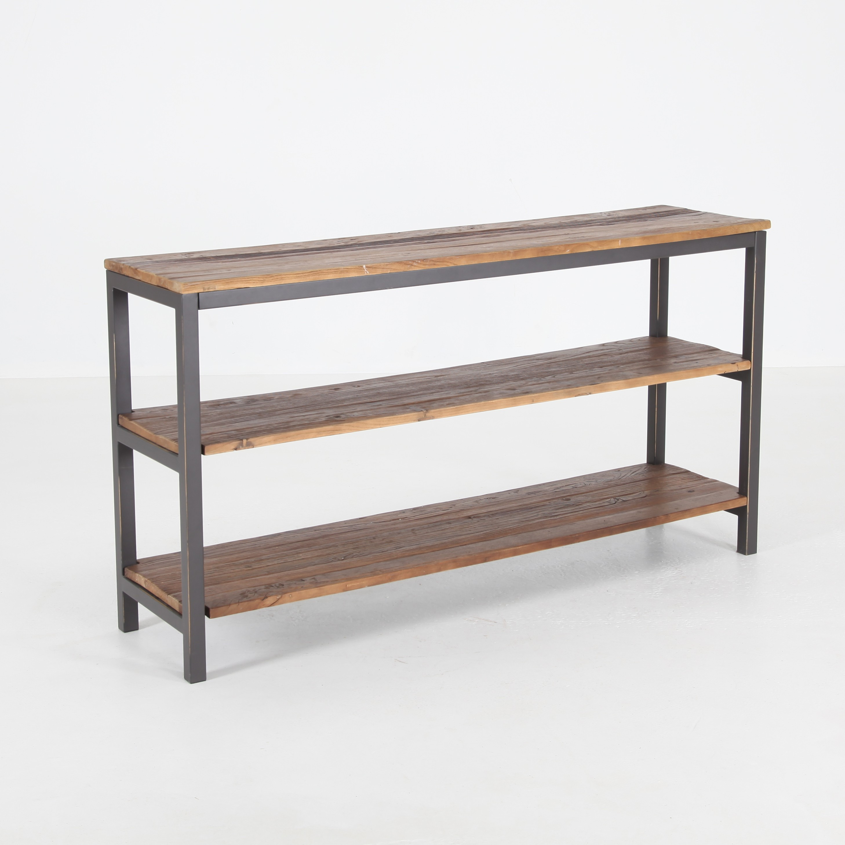 BÄNK/SIDEBOARD MED HYLLOR, 170 cm långt.