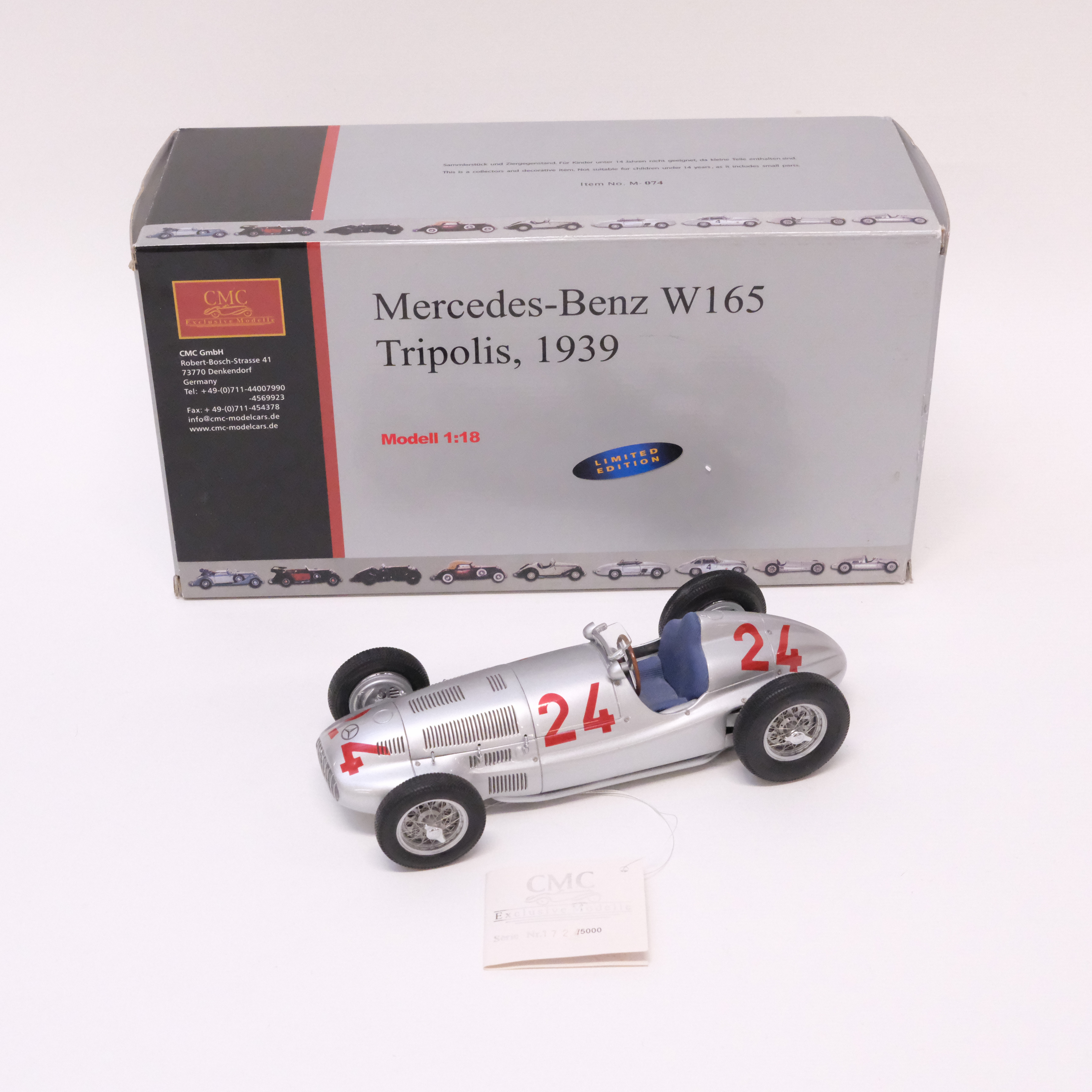 CMC. MODELLBIL, MERCEDES-BENZ. LIMITED EDITION. SKALA 1:18.