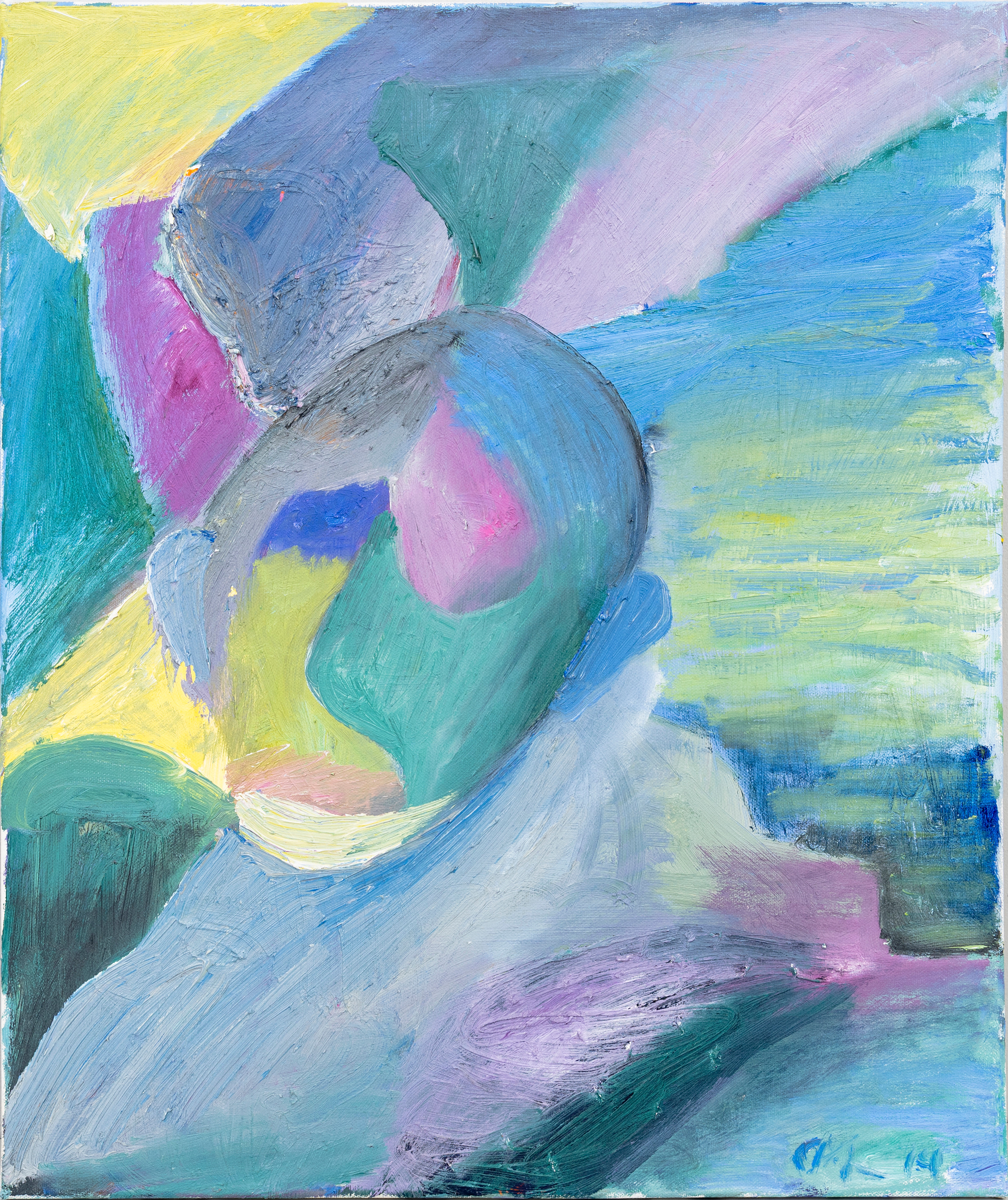 CARL MICHAEL LUNDBERG (1972-). "Vila i Solen", olja på duk, monogramsignerad, CLM.