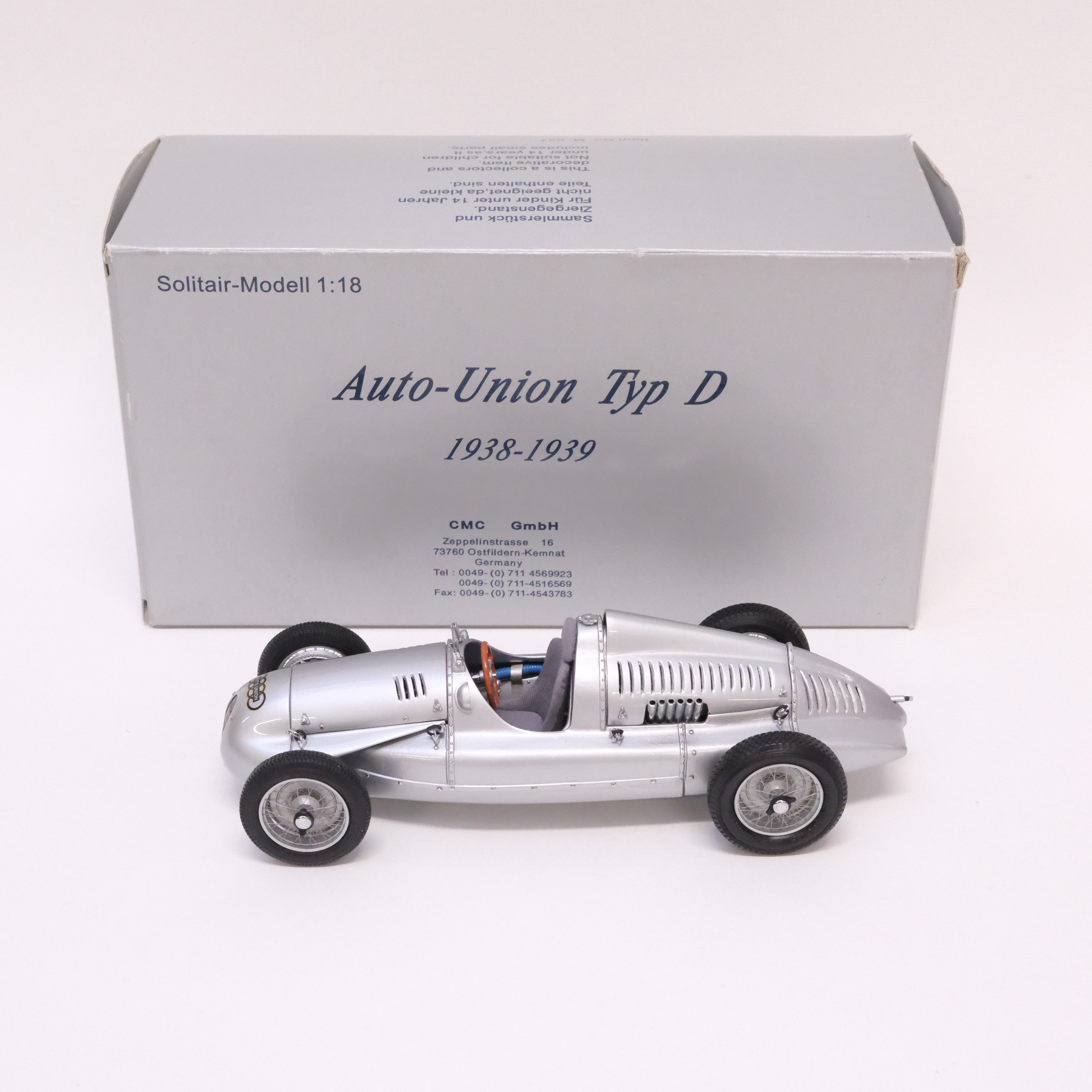 CMC. MODELLBIL, AUTO-UNION. SKALA 1:18.