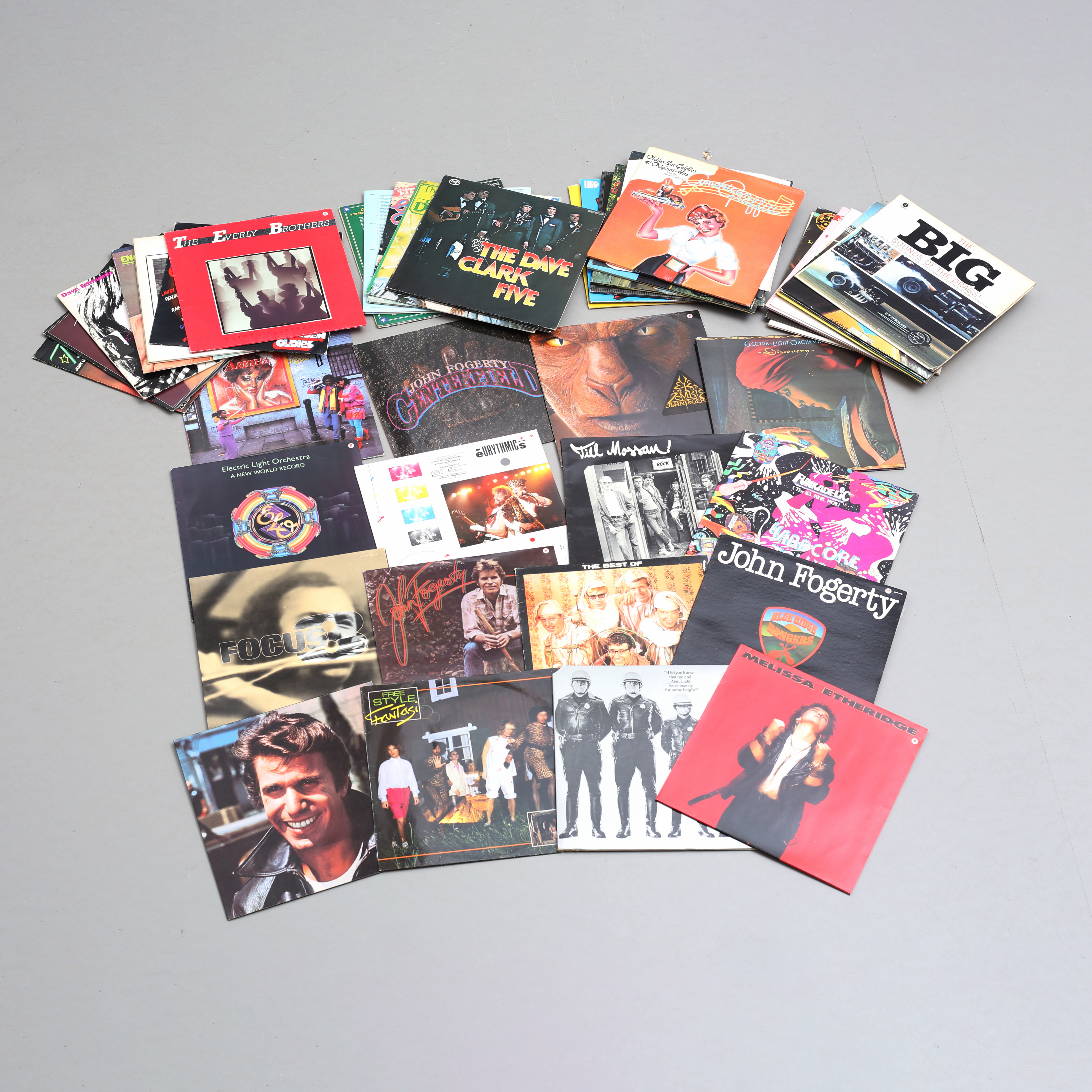 VINYLSKIVOR 50 st, rock / pop mm.