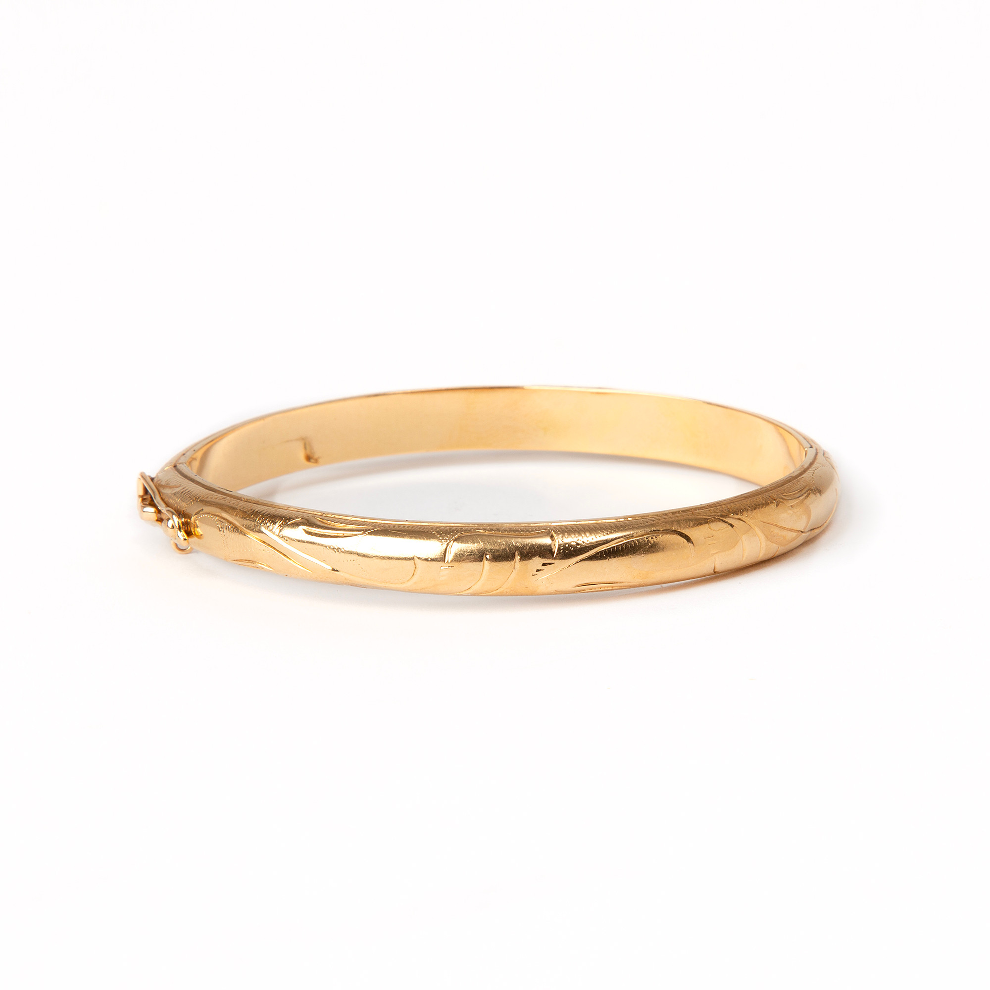ARMRING, 18K guld, utländska stämplar.