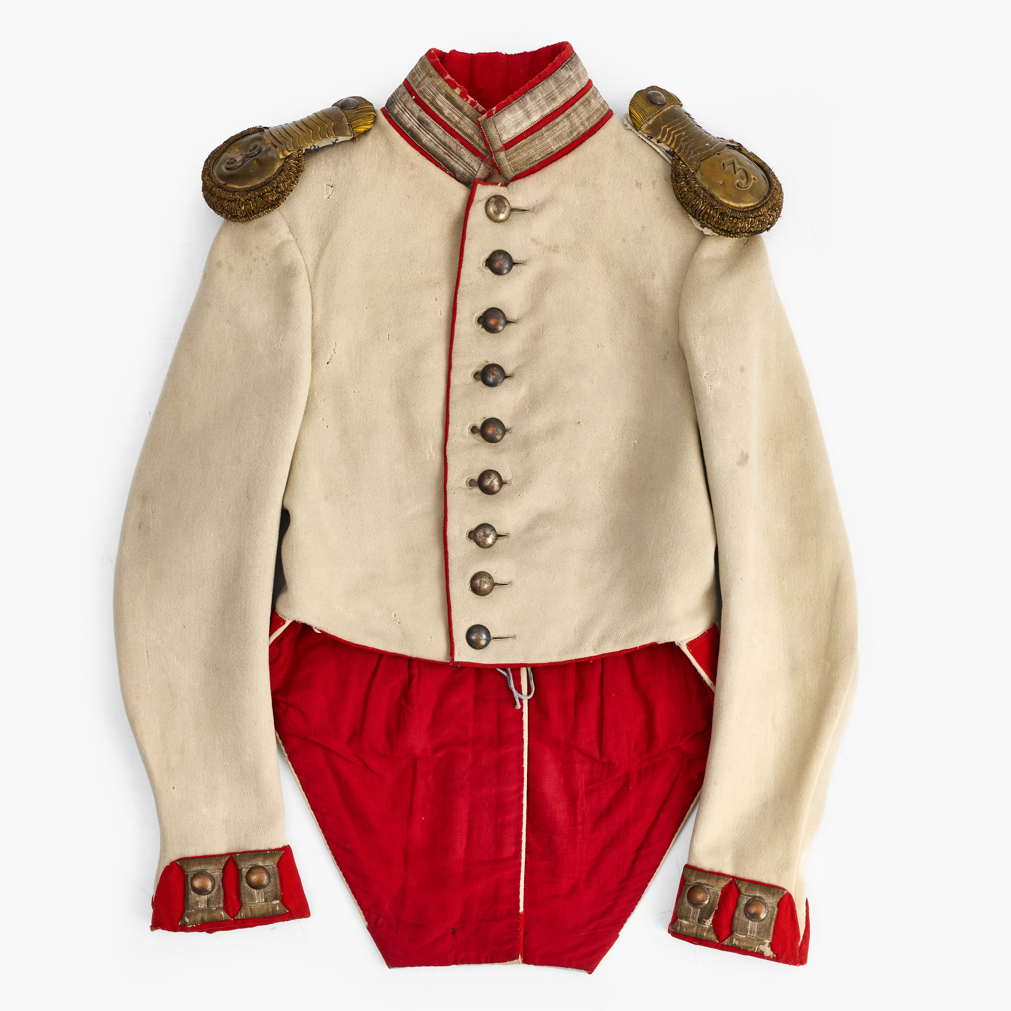 UNIFORMAJACKA, Ryssland m/1824 för infanteriofficer, senare kyrassierofficer. 1800-talets senare del.