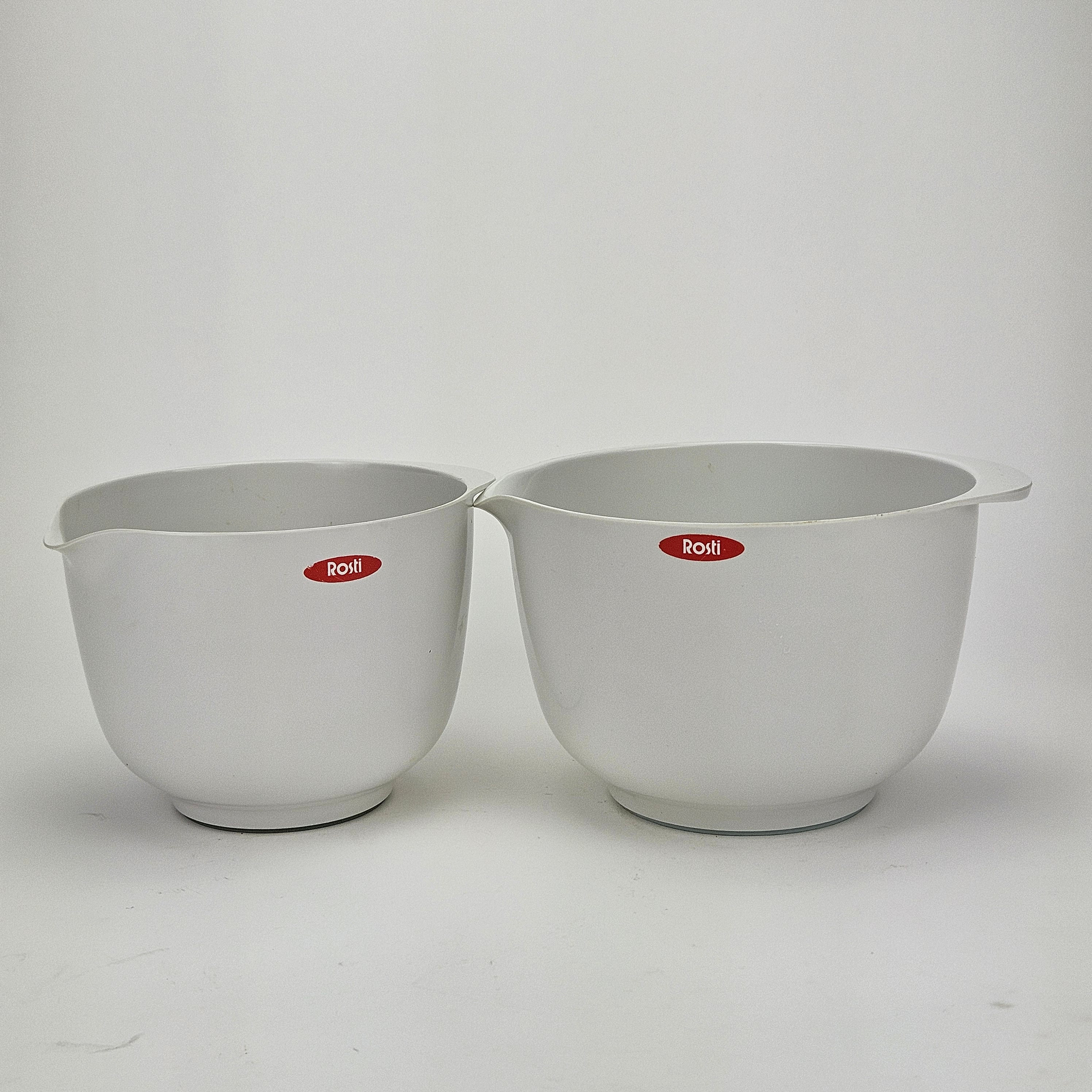 SIGVARD BERNADOTTE & ACTON BJØRN. Skålar, 2 st, plast, "Margrethe", Rosti.