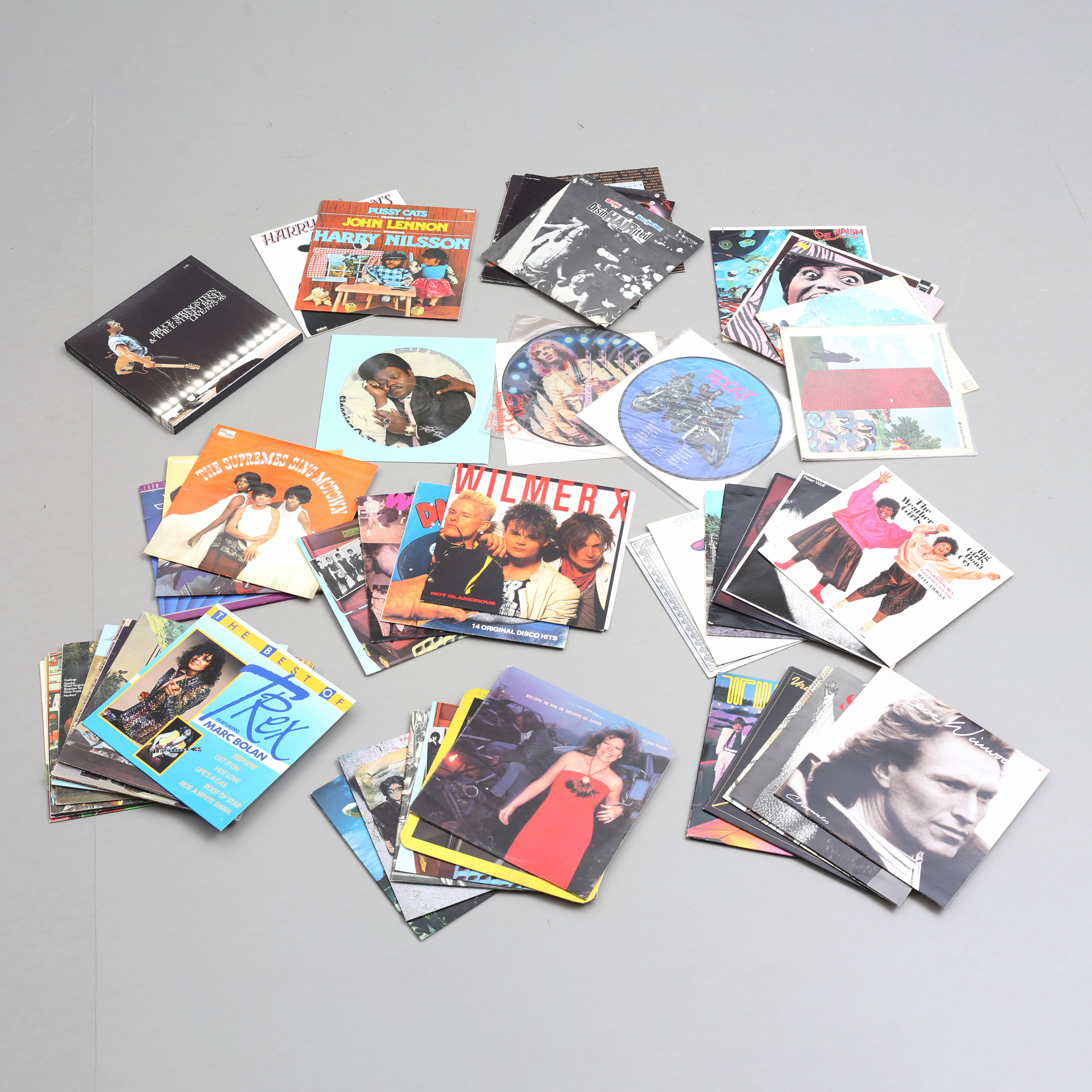 VINYLSKIVOR 50 st, rock / pop mm.