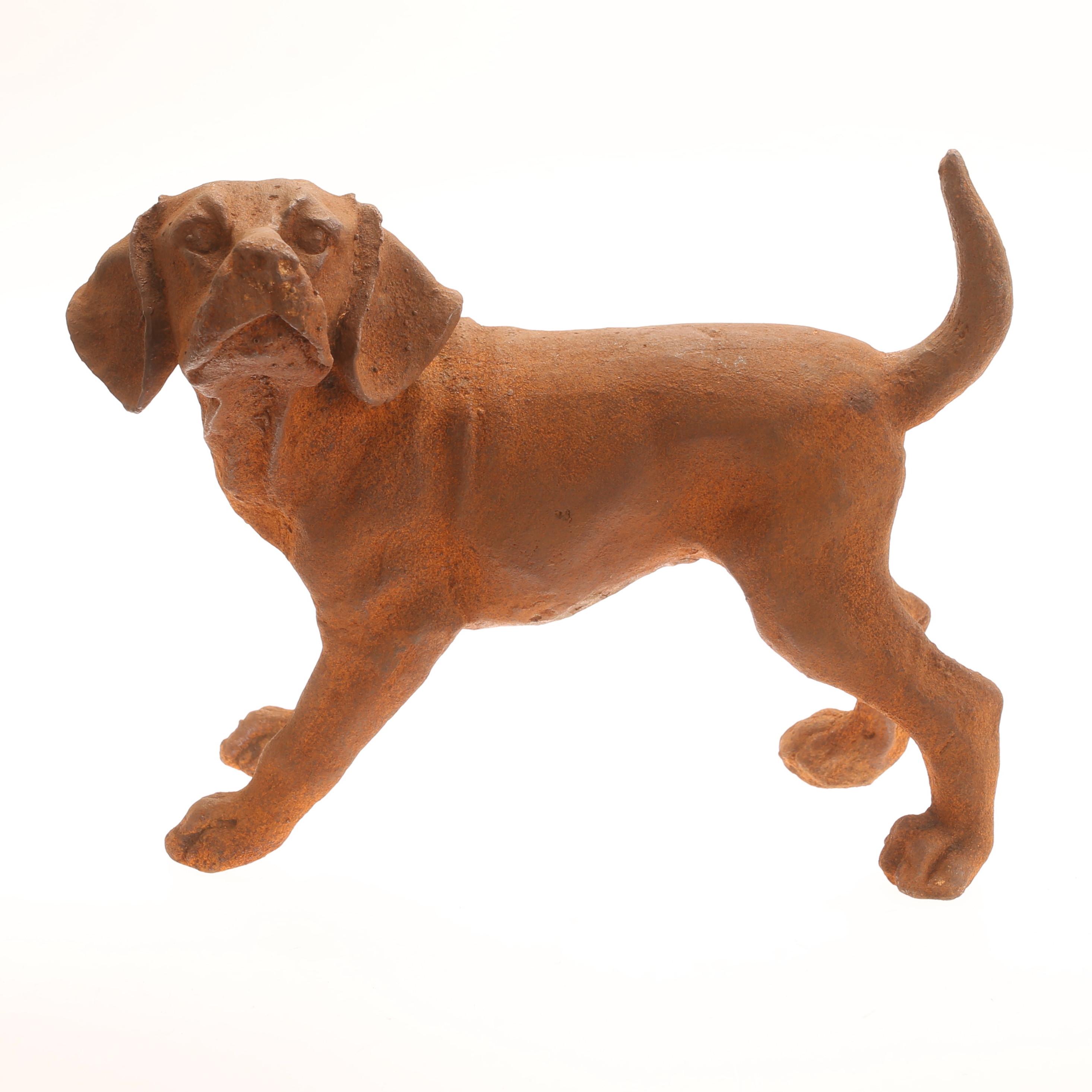 SKULPTUR, hund, gjutjärn, samtida.