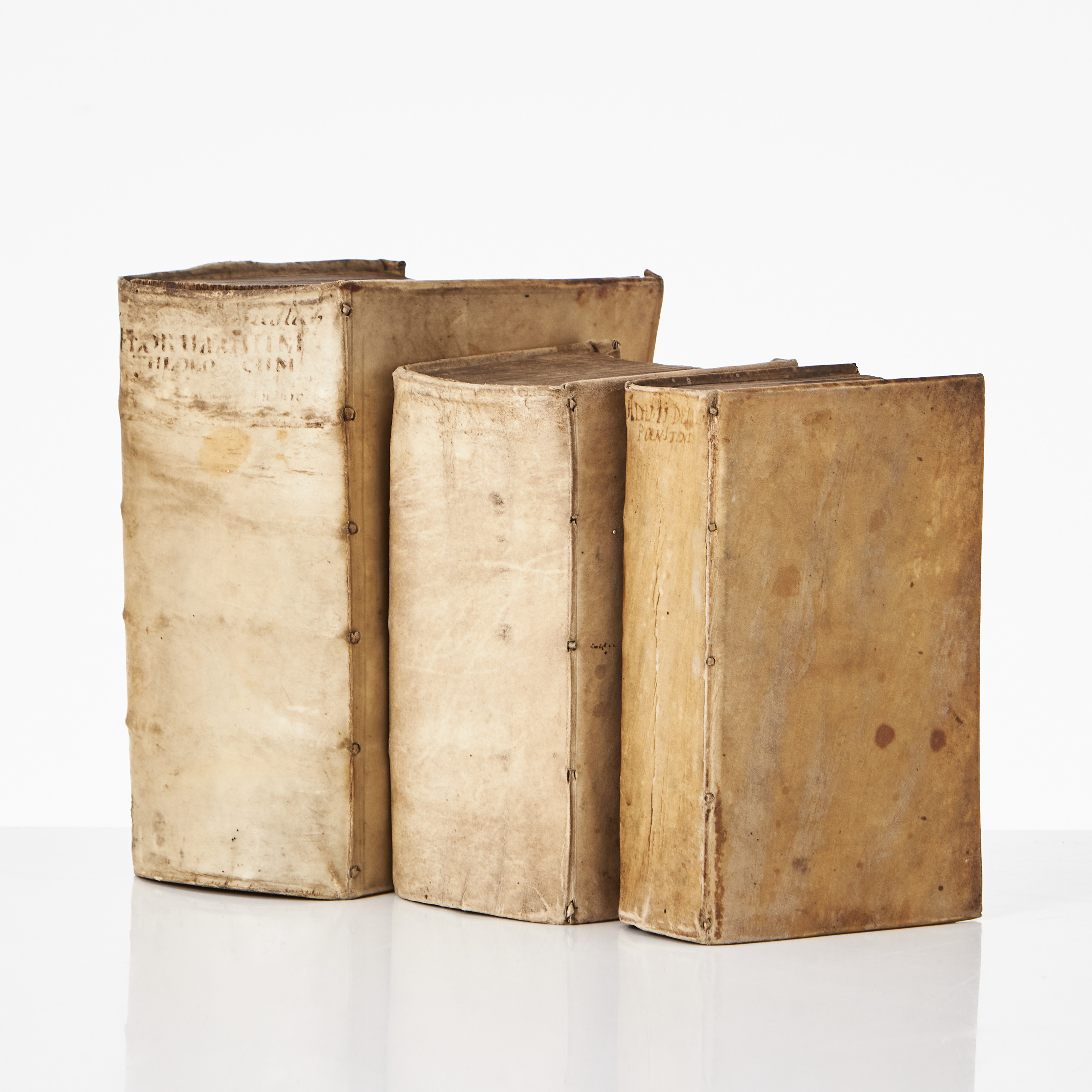 SAMLING TEOLOGI PÅ TYSKA, BL.A. VERK AV FRIEDLIEB, 1600-1700-tal, 3 vol.