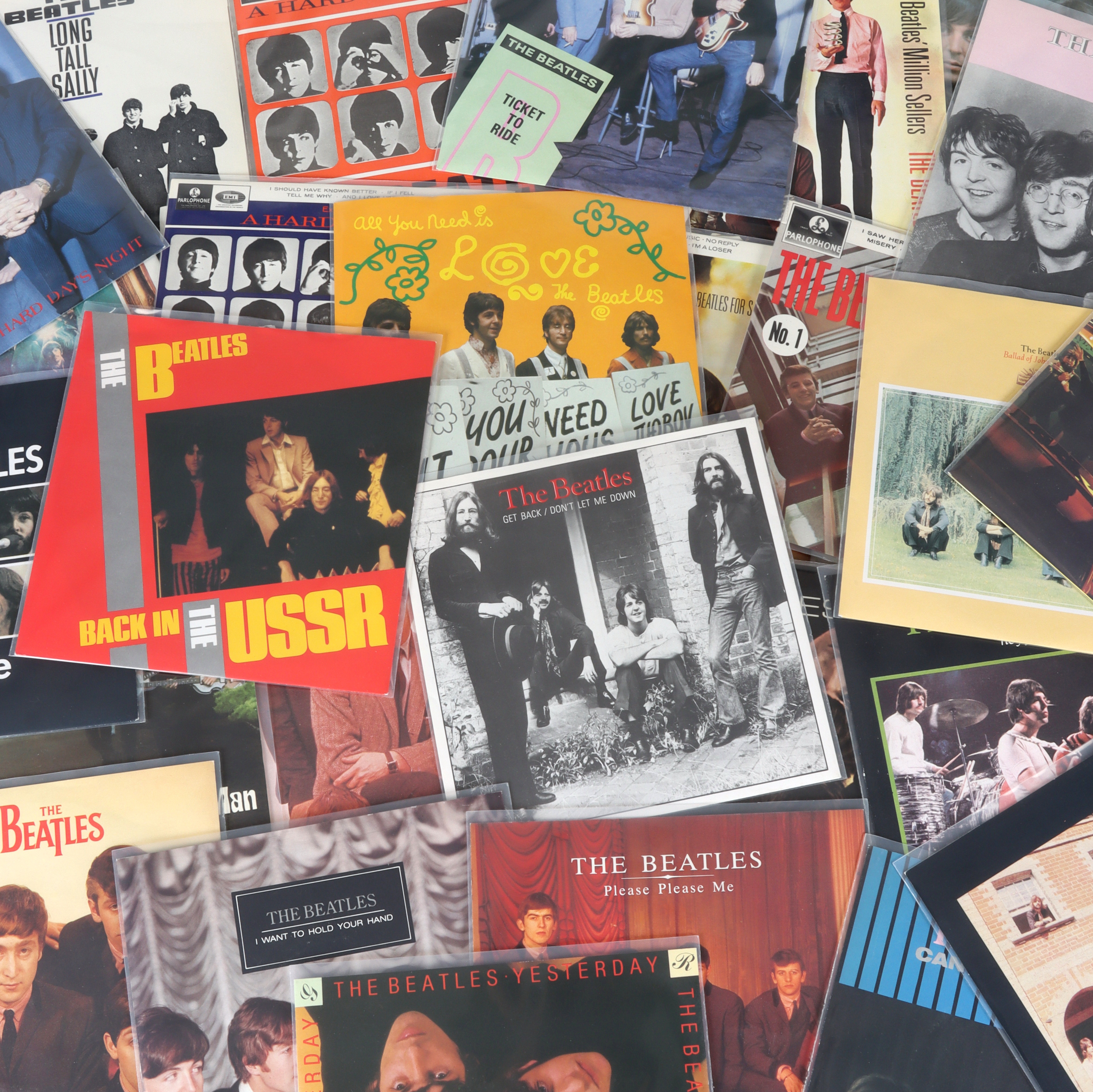 BEATLES, 29 st, E.p. & singlar, reissues. 1970/80-tal.