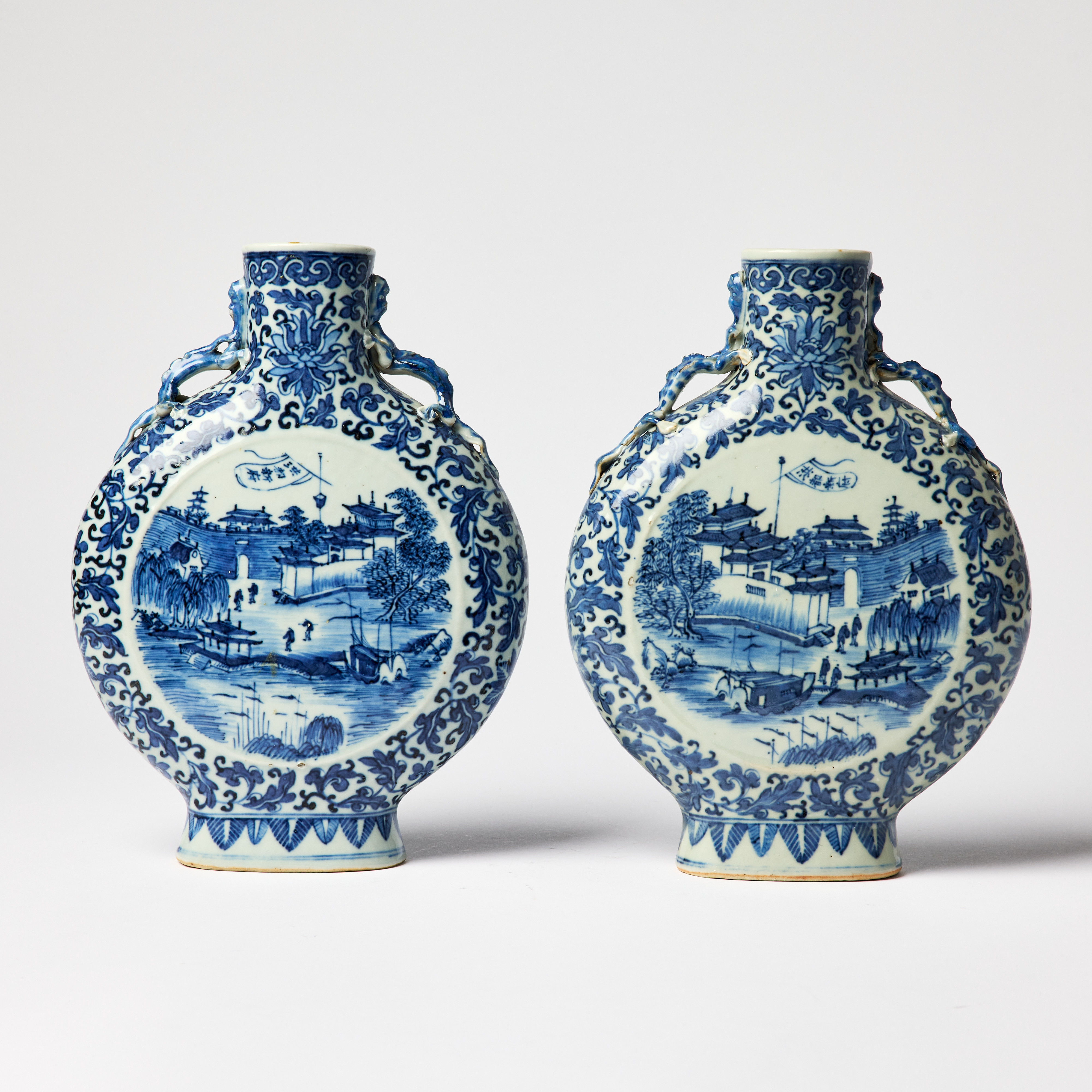 A Pair of Chinese Moon Flasks.