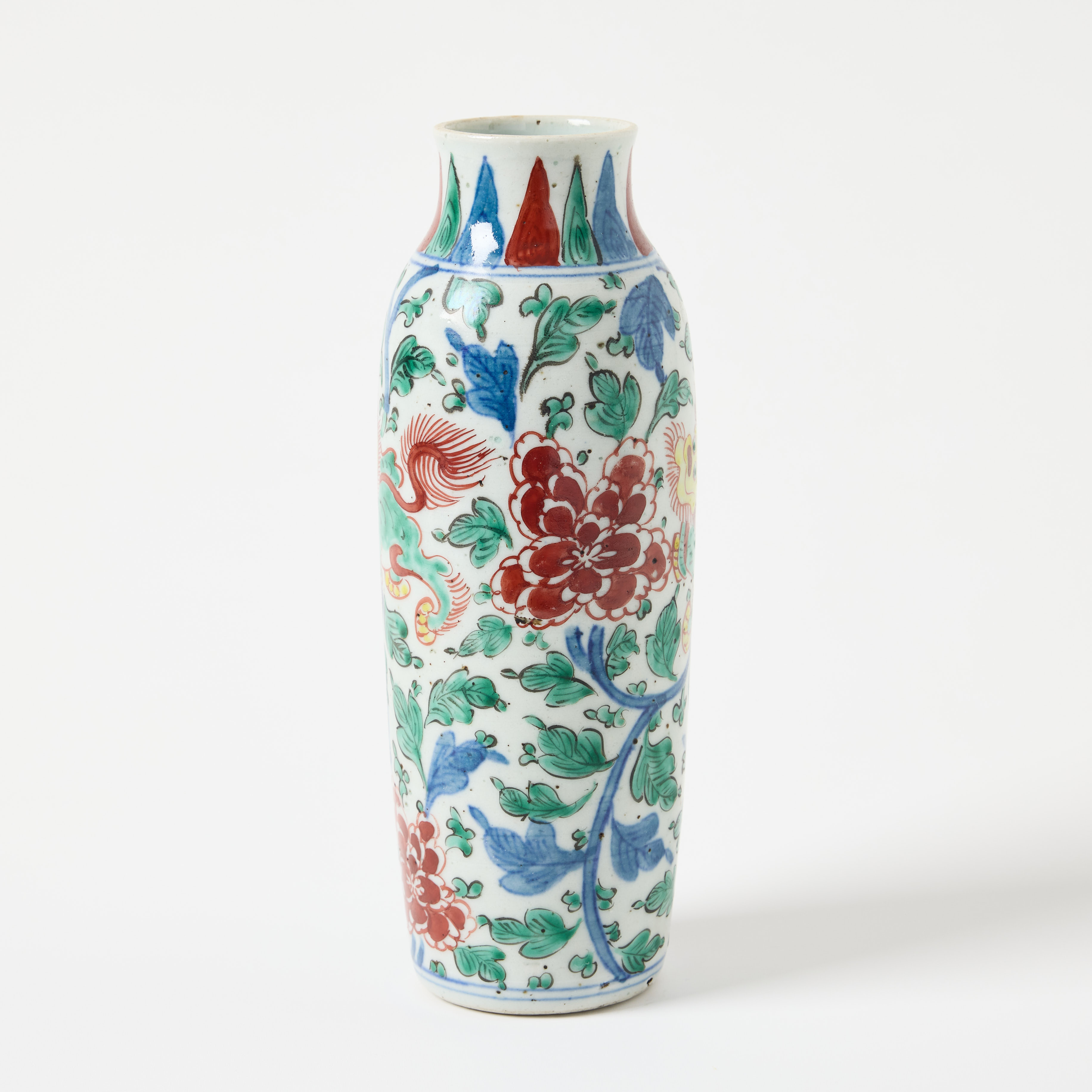 A Chinese Wucai Sleeve Vase.
