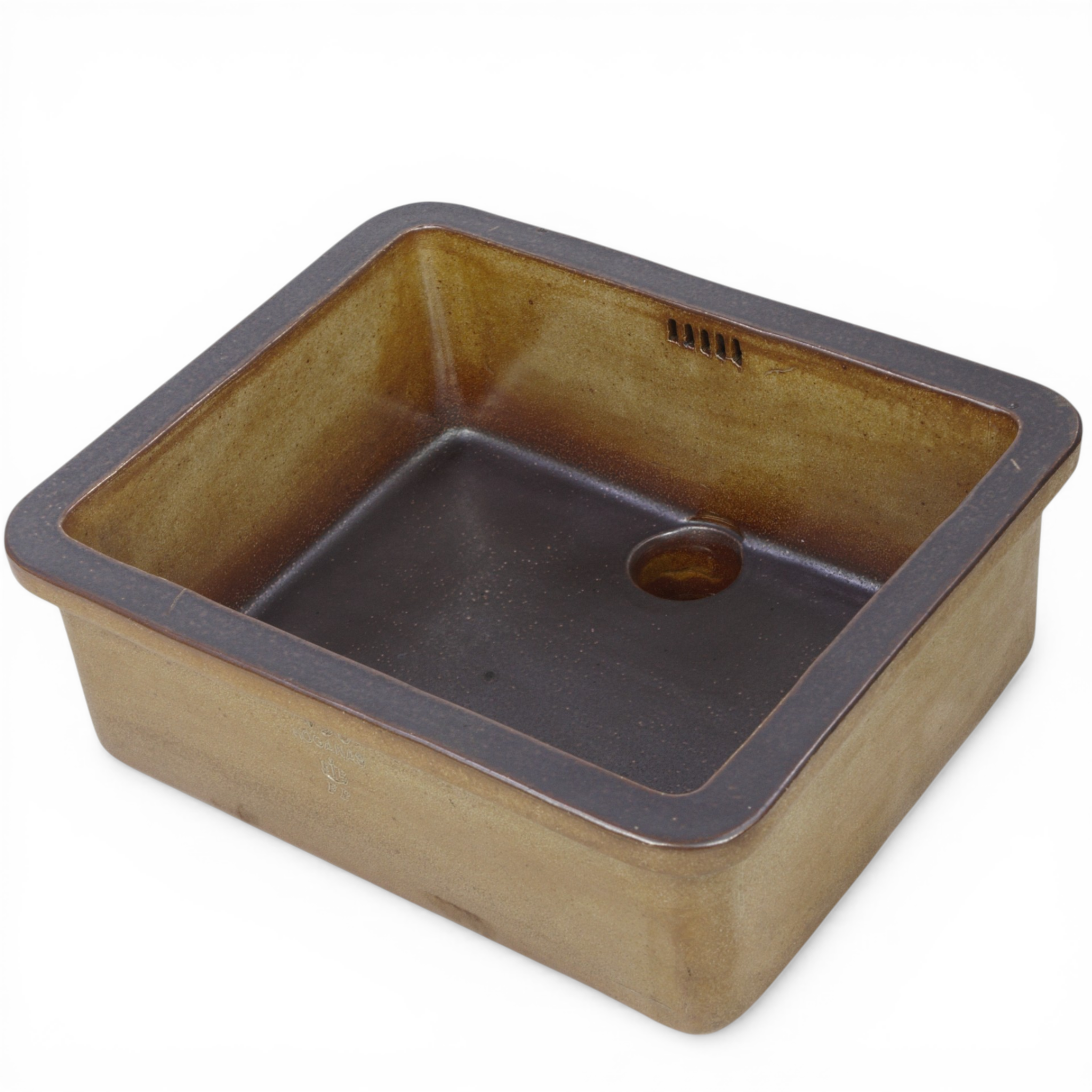 VASK, ”V50”, saltglaserat stengods, Höganäs Bolaget, 1900-talets första hälft.