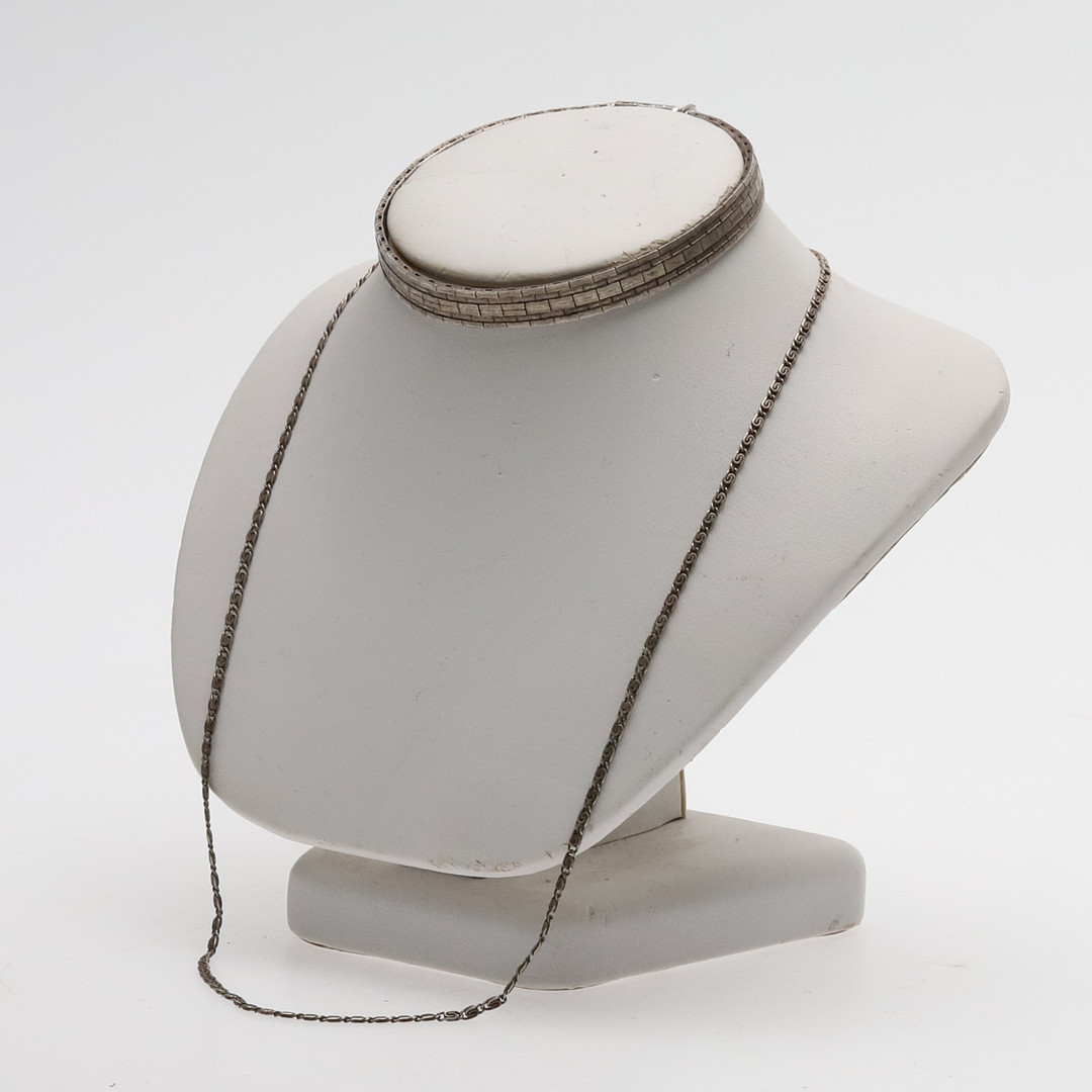 Halskedja & armband, silver 19 g.