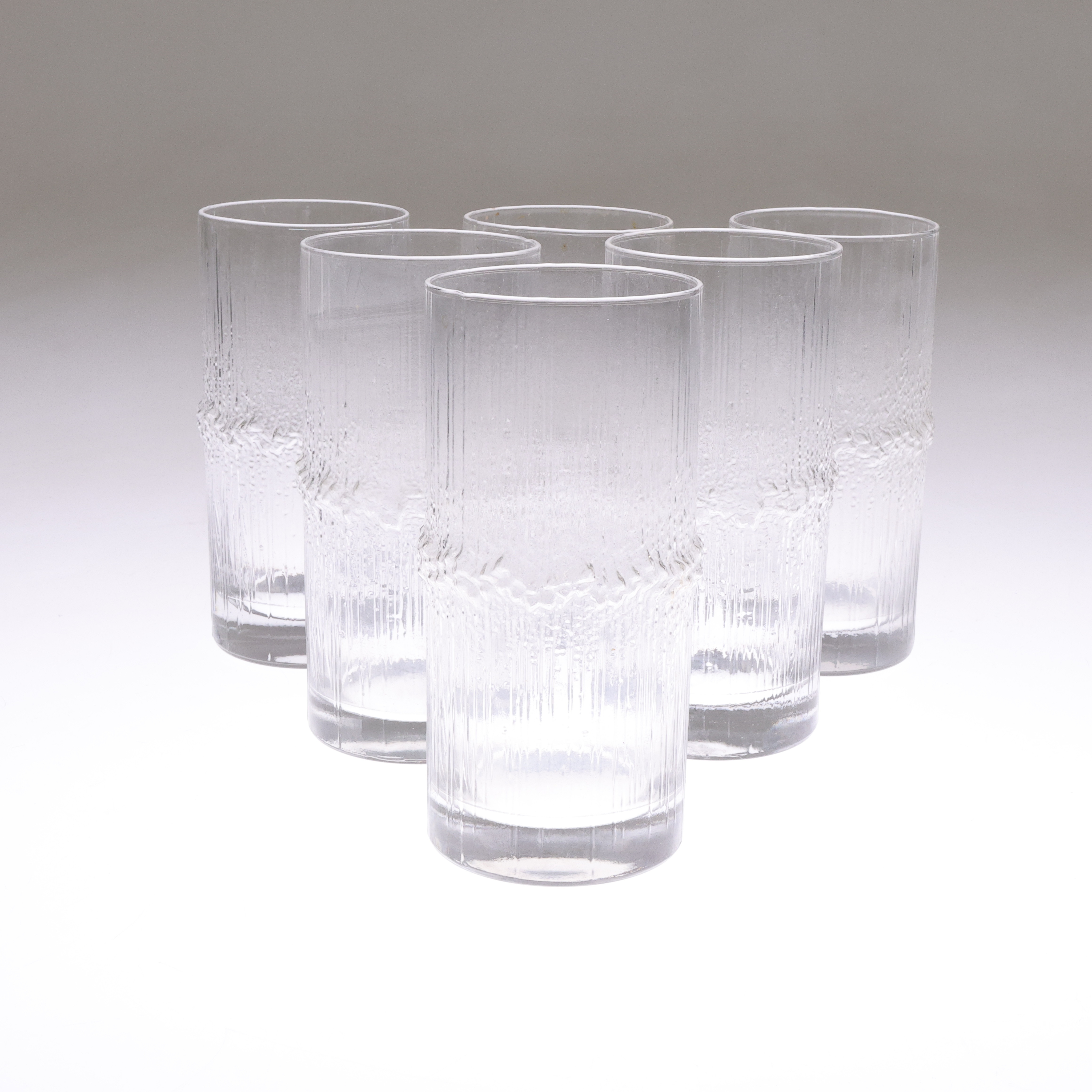 GLAS, 6 st, "Niva", Tapio Wirkkala, Iittala.