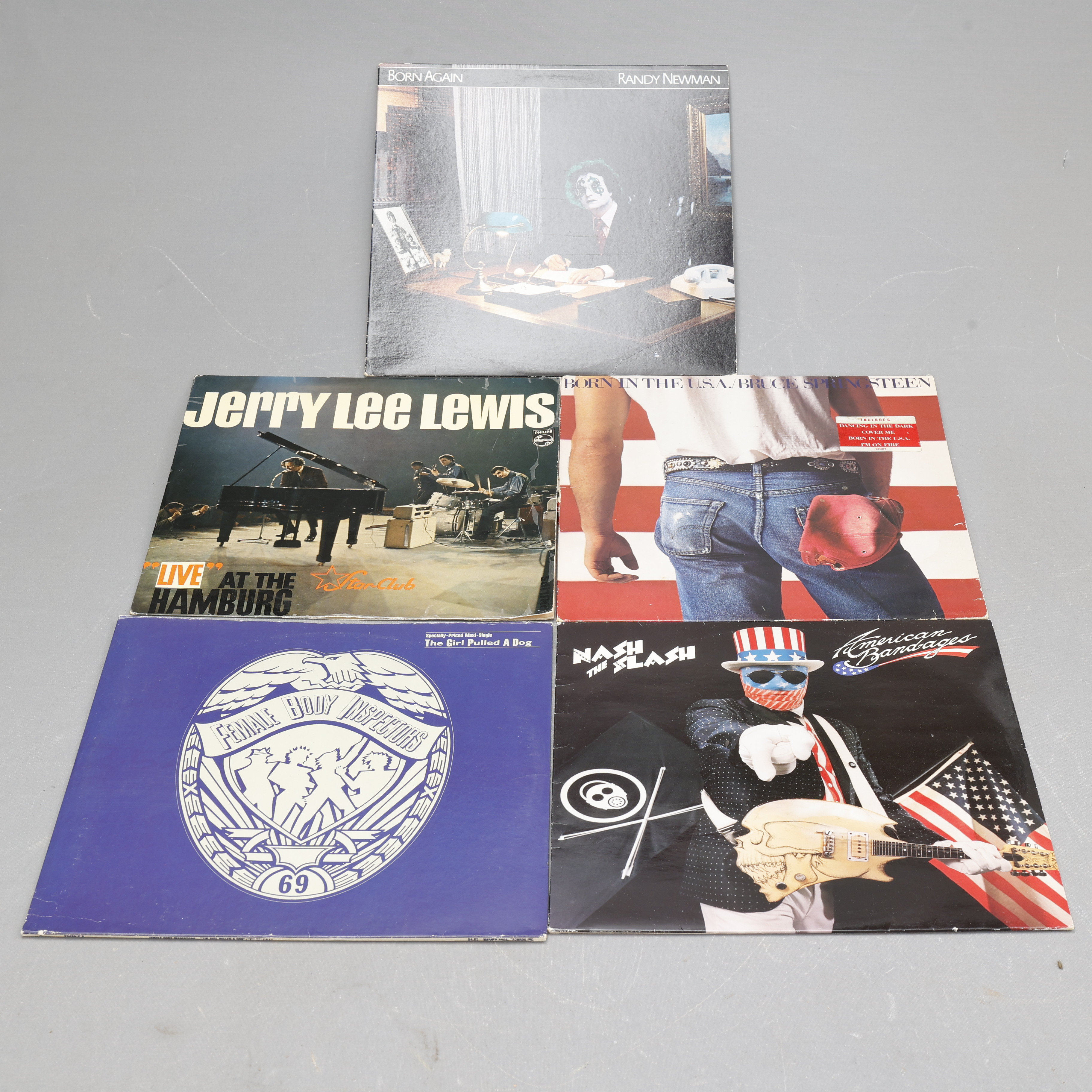 VINYLSKIVOR, 5 stycken, blandade artister.