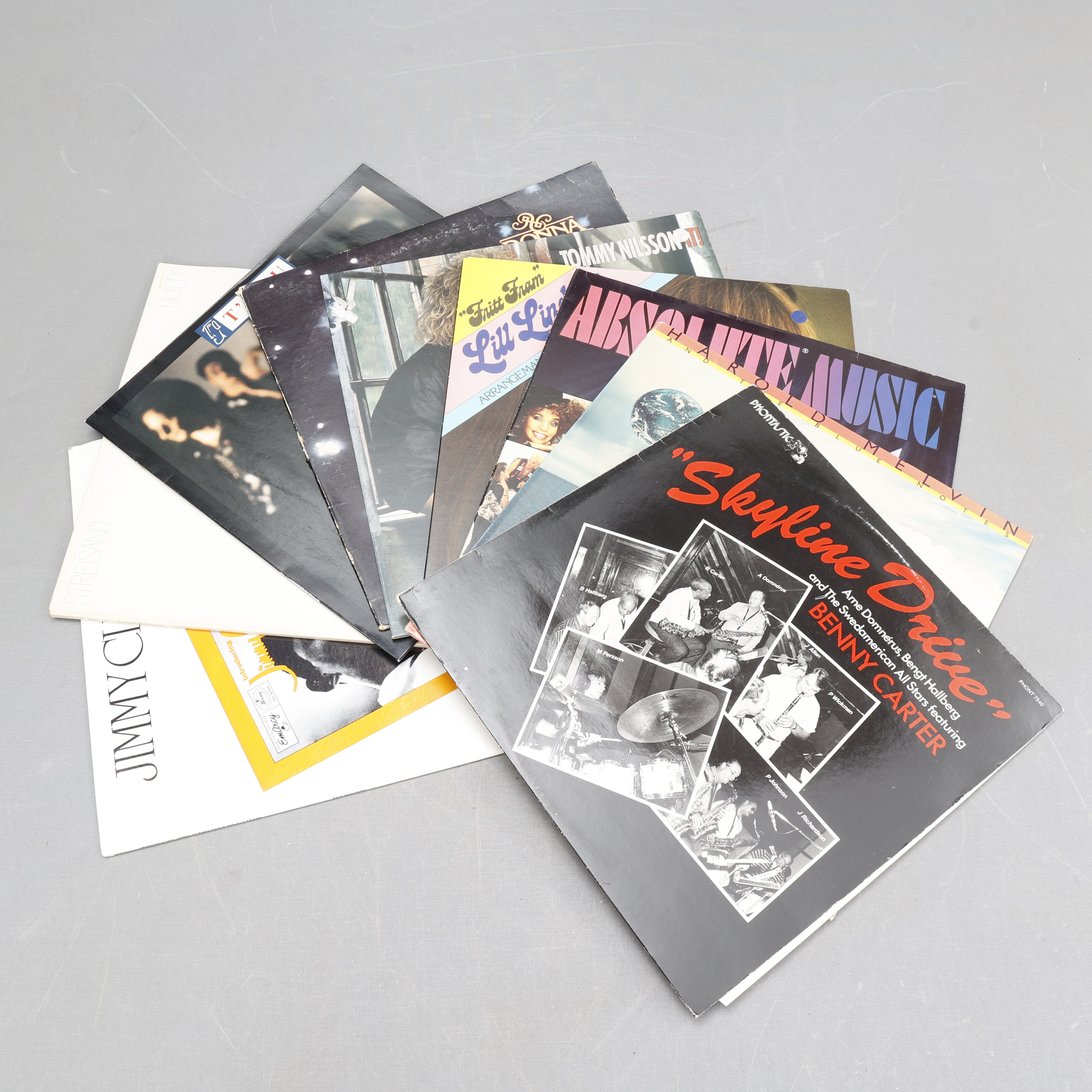 VINYLSKIVOR, 8 stycken, blandade artister.