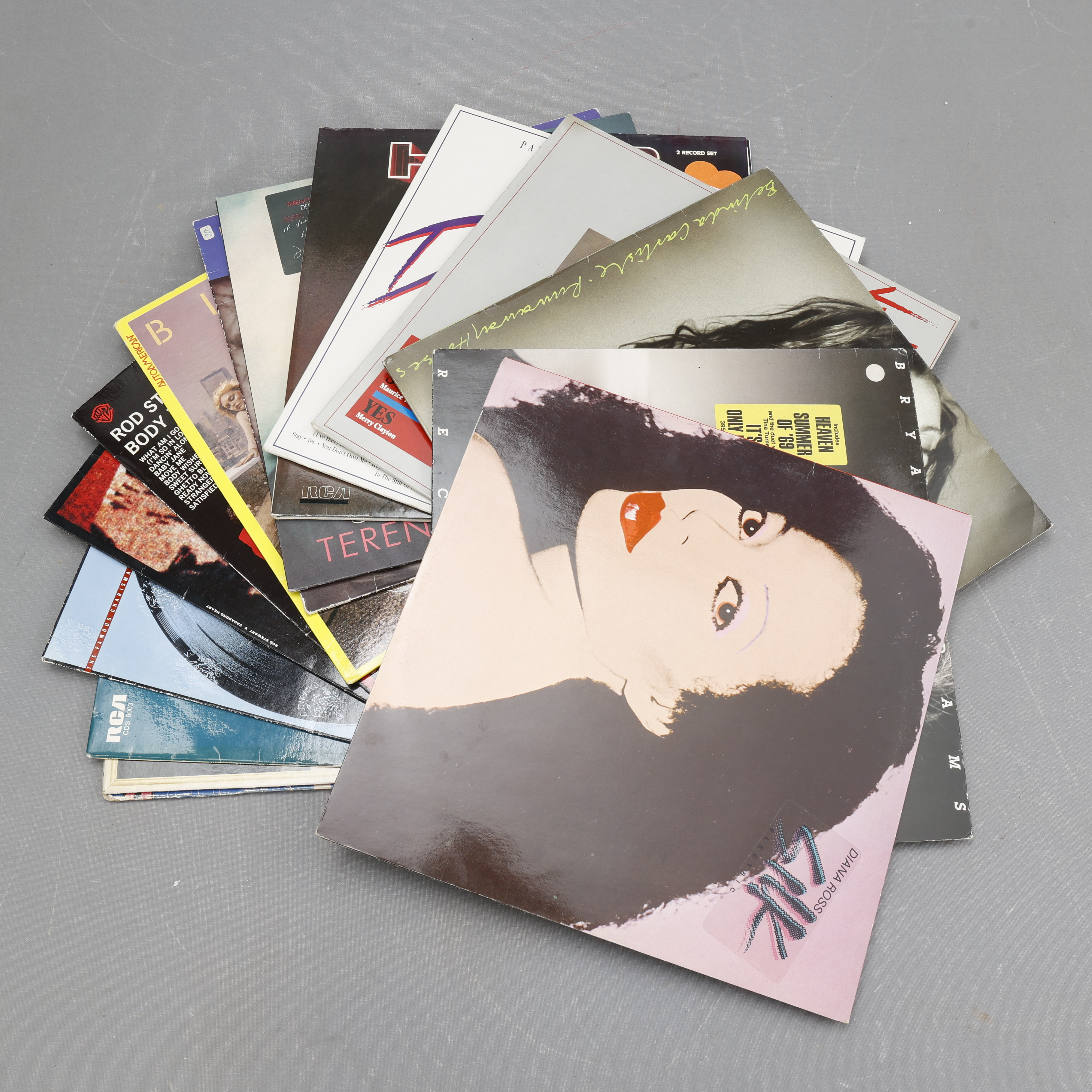 VINYLSKIVOR, 15 stycken, blandade artister.