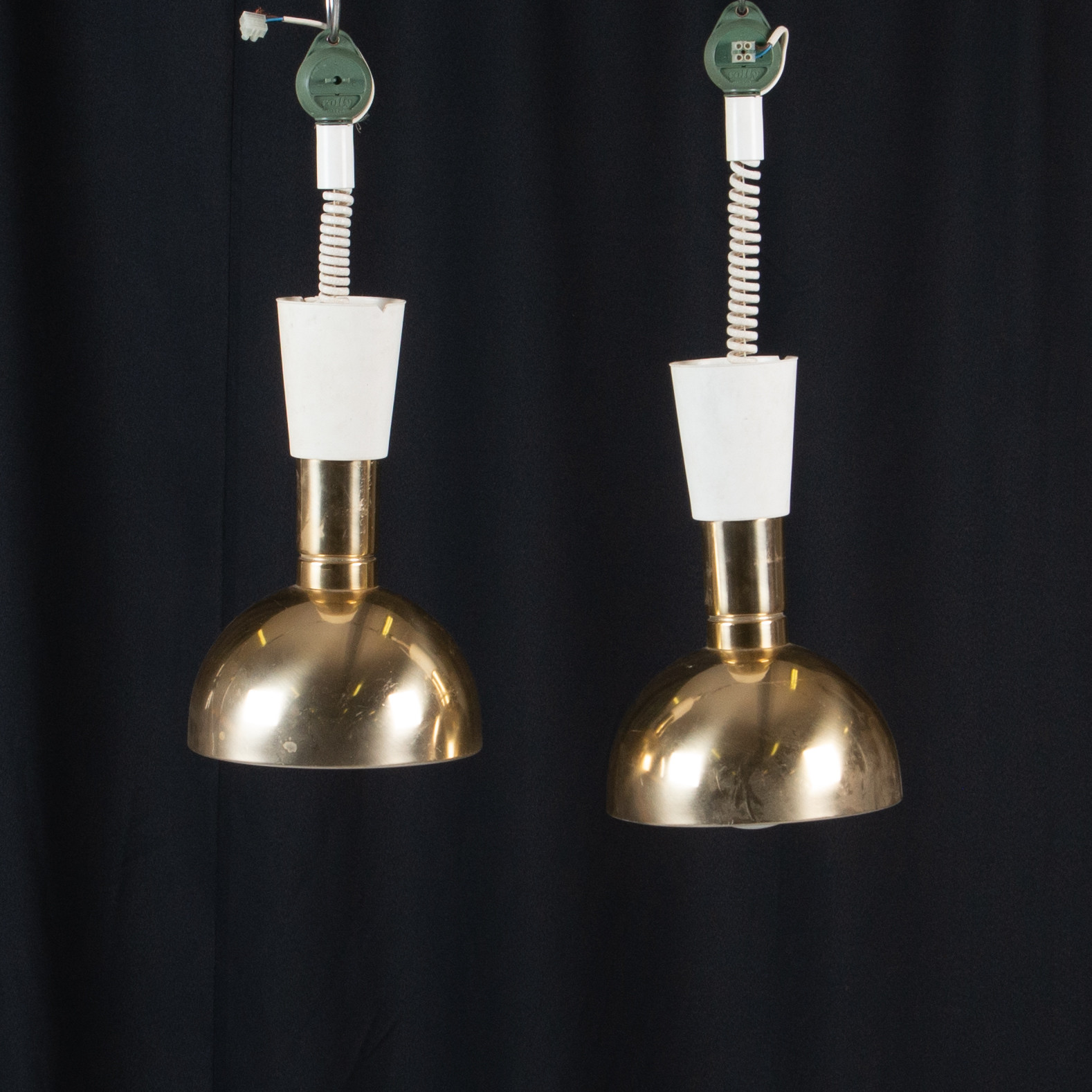 TAK/FÖNSTERLAMPA, 2 st IKEA, mässing.