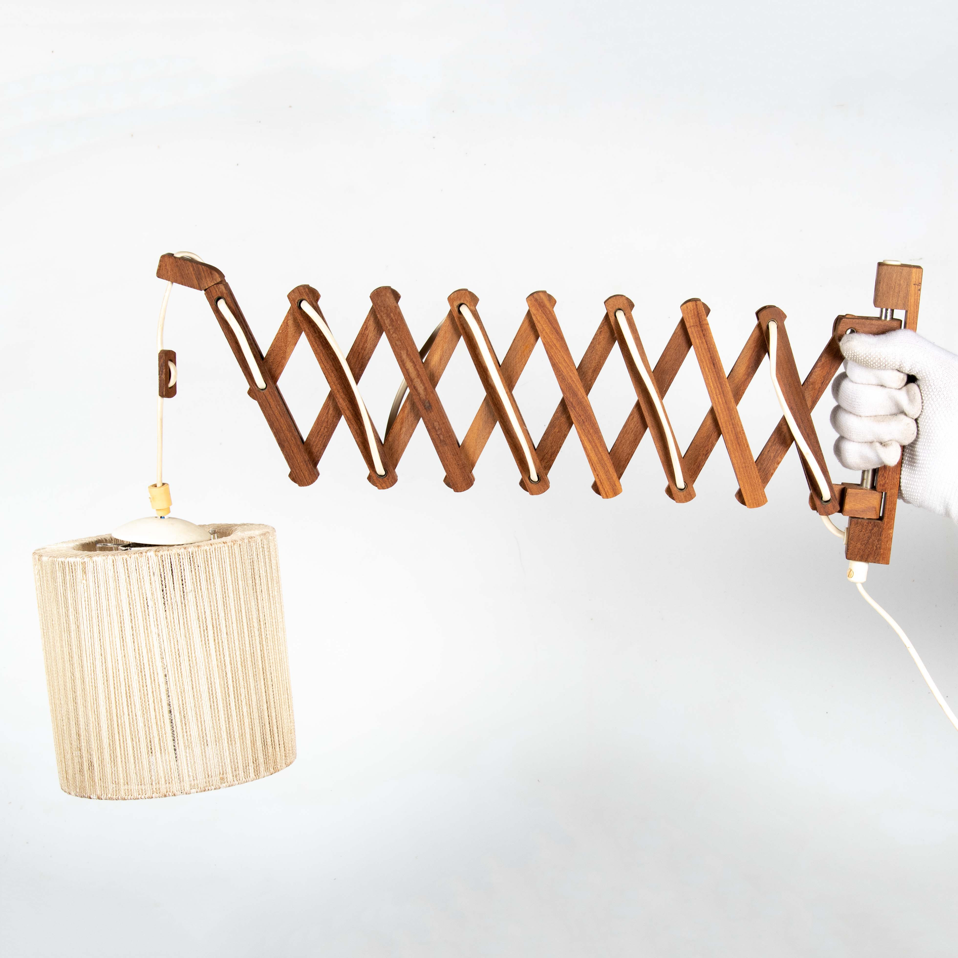 SAXLAMPA, teak, 1950/60-tal.