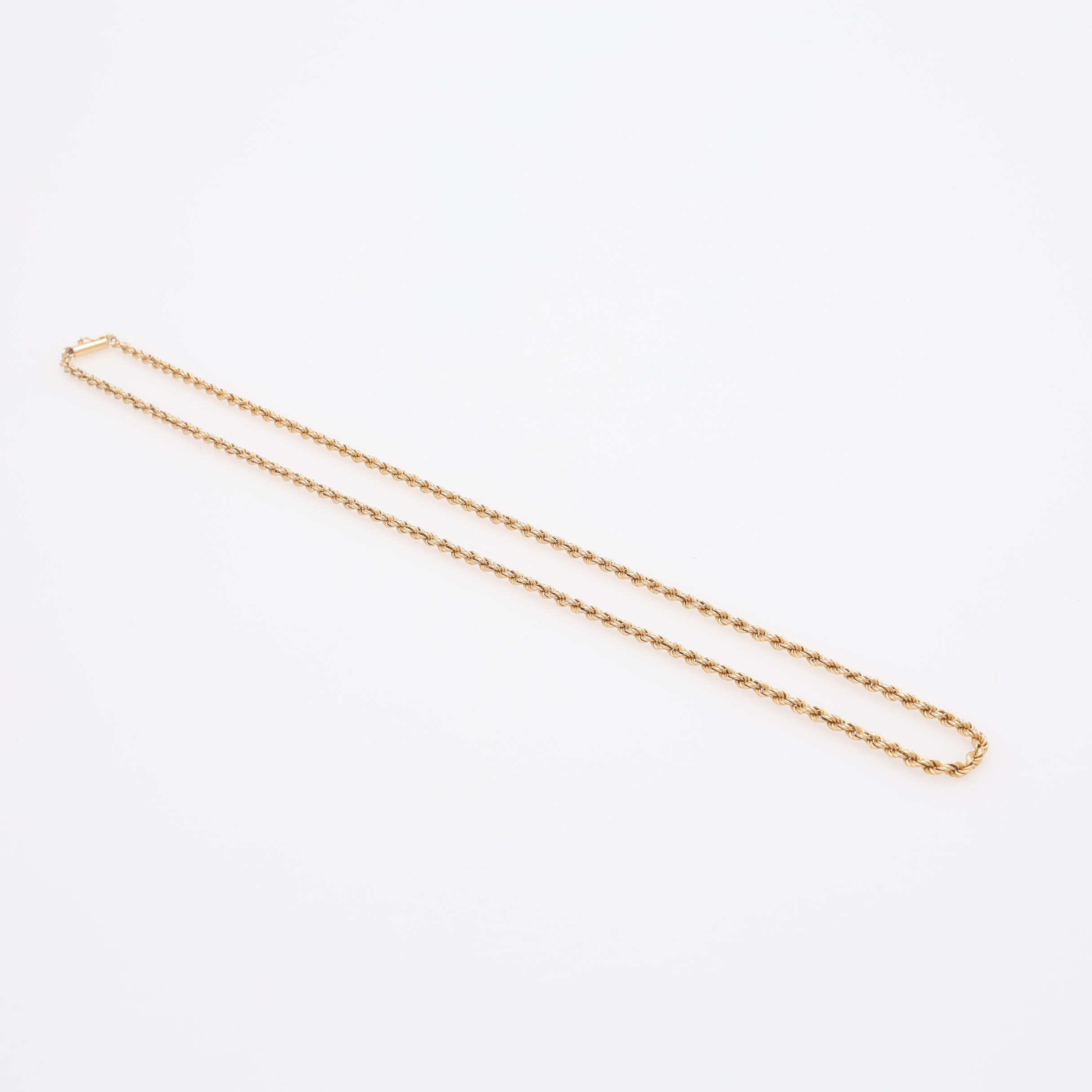 COLLIER, 14K GULD, CORDELLÄNK, UNOAERRE, AREZZO, ITALIEN, Ca. 8,2 g.