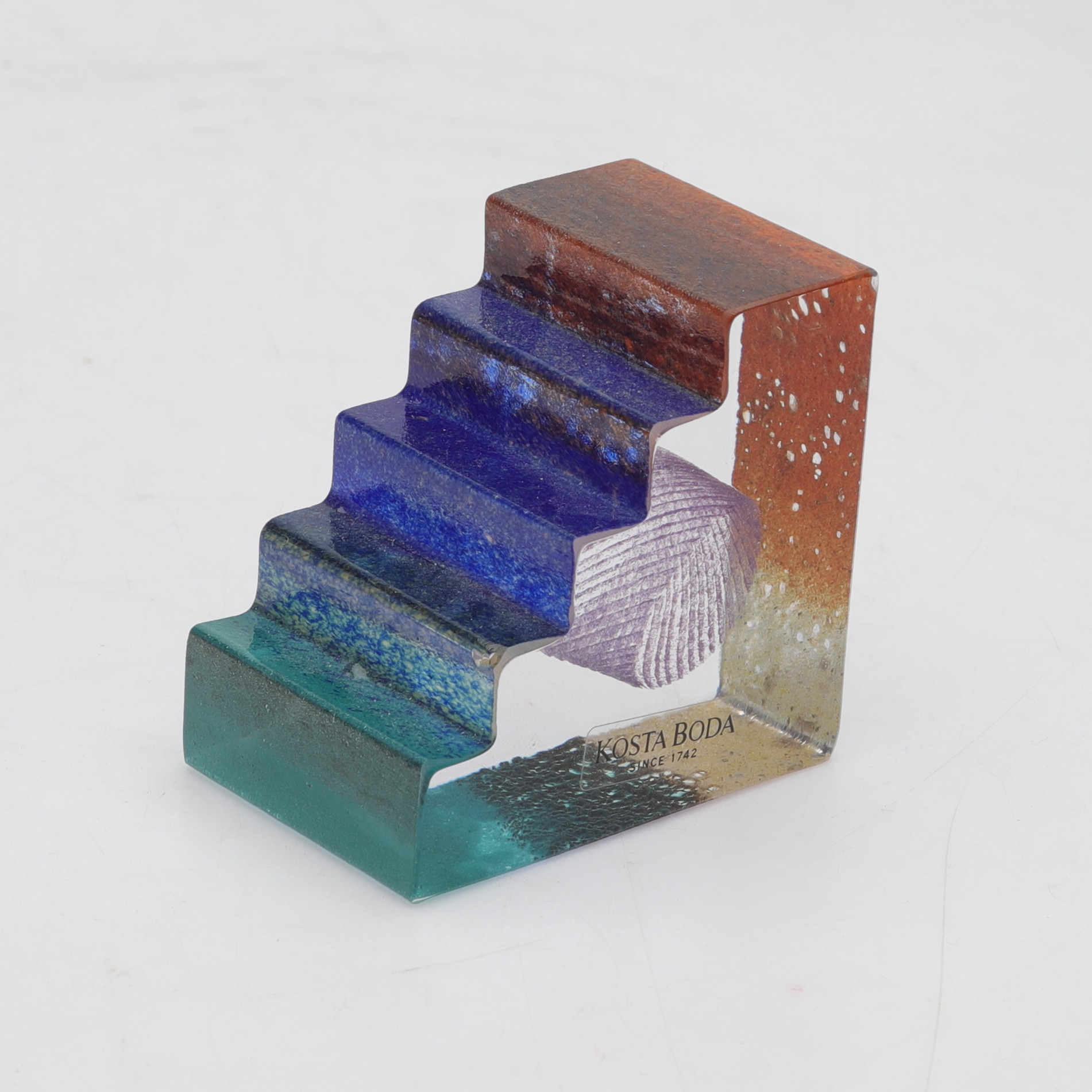BERTIL VALLIEN. skulptur, glas, "Entrance", Kosta Boda, signerad.